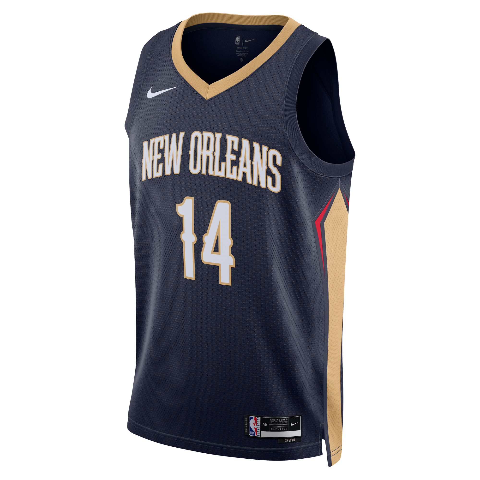 Brandon Ingram New Orleans Pelicans  Unisex Swingman Jersey - Icon Edition - Navy