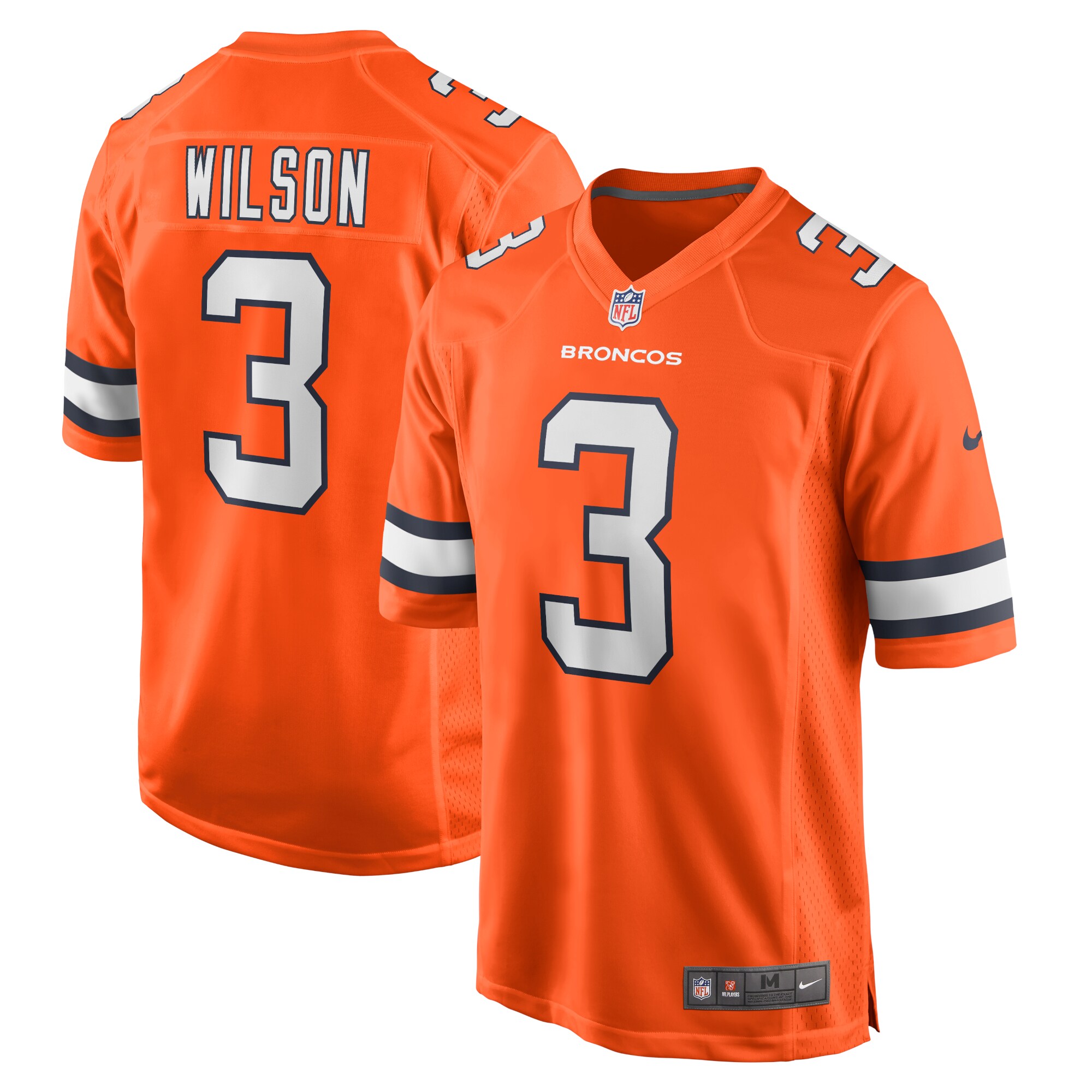 Russell Wilson Denver Broncos  Alternate Game Jersey - Orange
