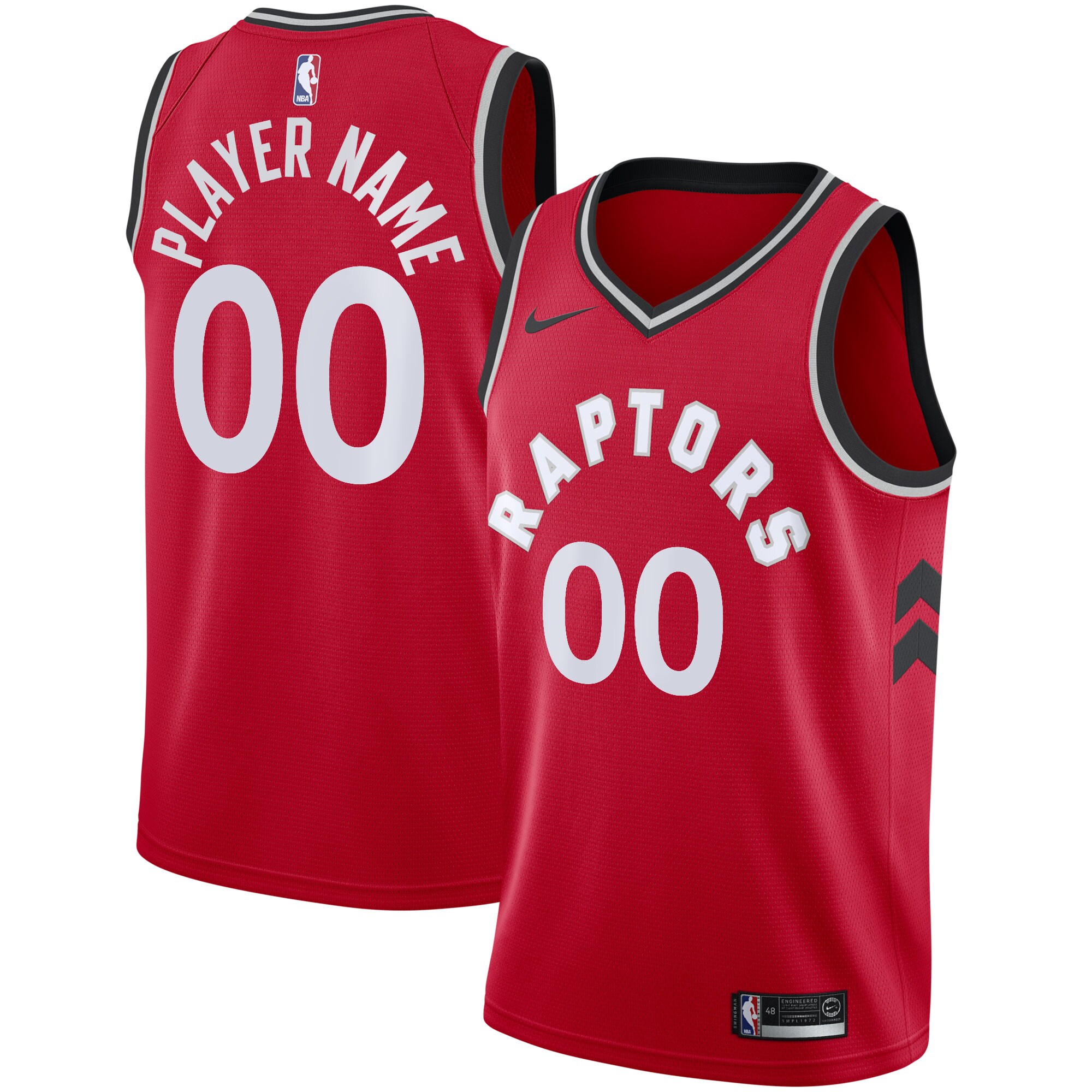 Toronto Raptors  2020\/21 Swingman Custom Jersey - Icon Edition - Red