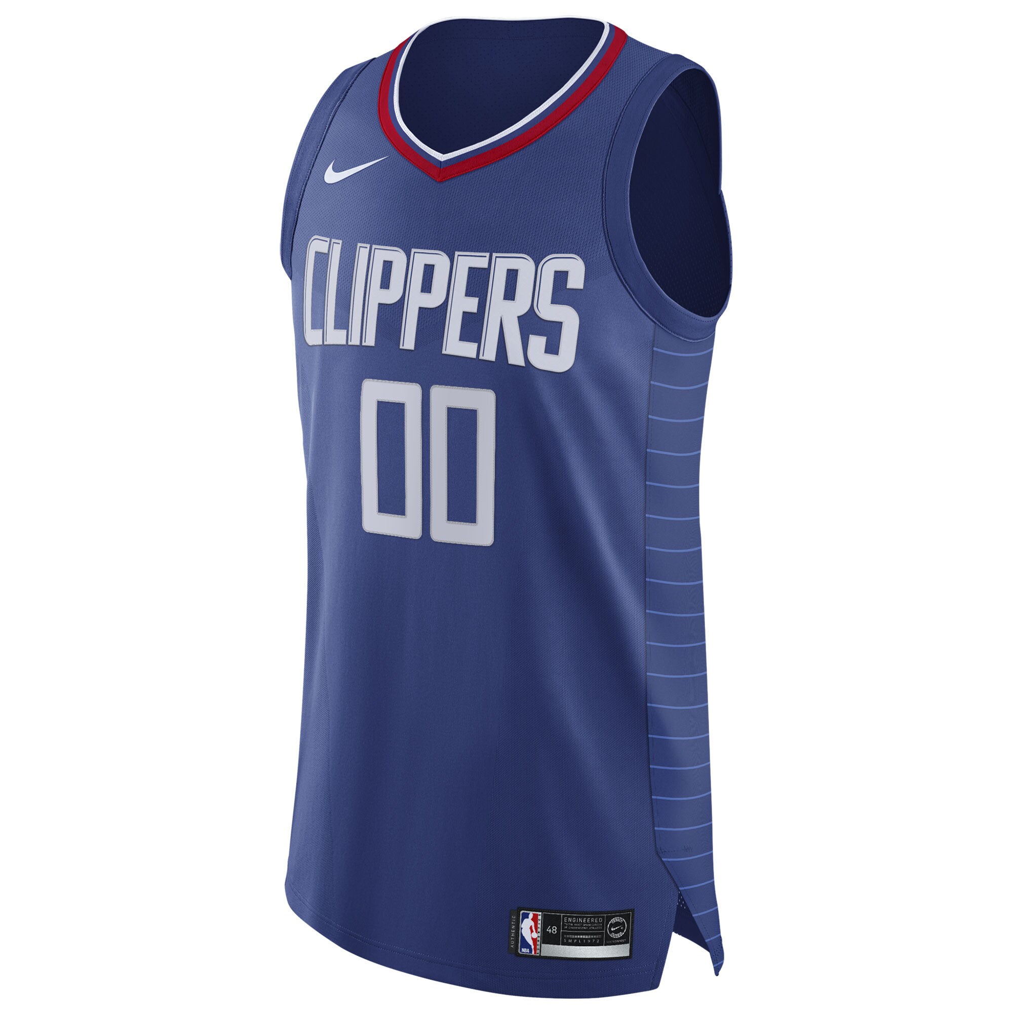 LA Clippers  2020\/21 Authentic Custom Jersey Blue - Icon Edition