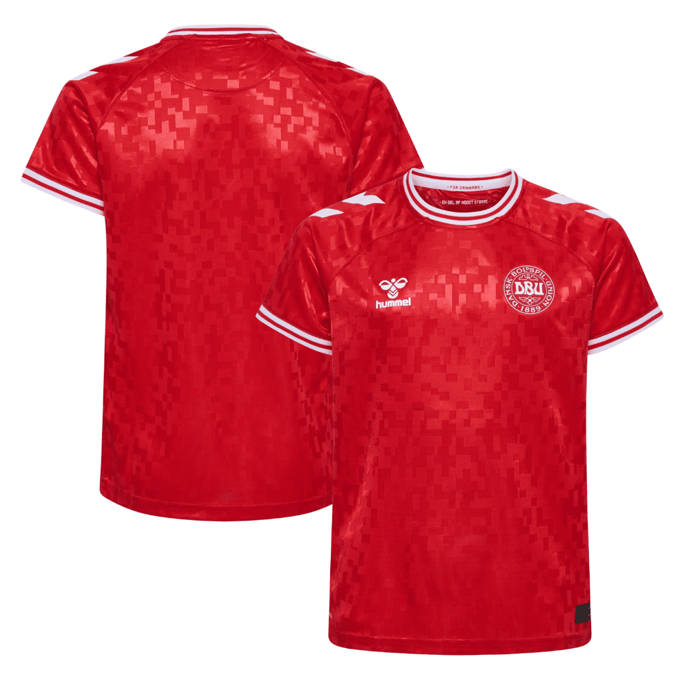 Denmark National Team 2024 Home Stadium YOUTH Jersey - Red