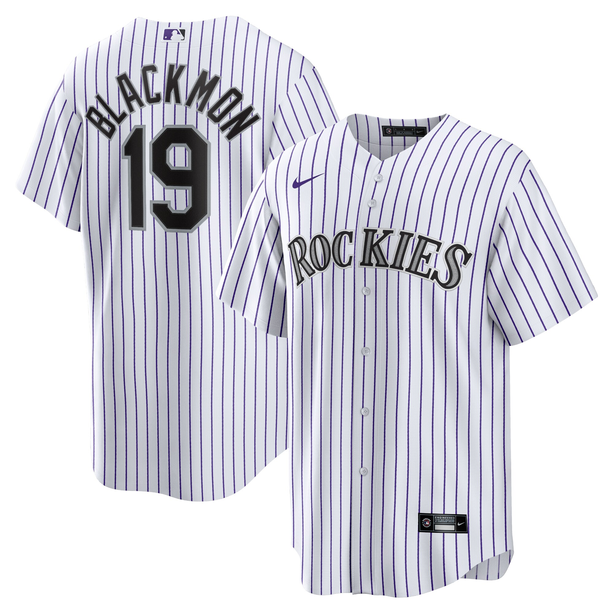 Charlie Blackmon Colorado Rockies  Home Replica Player Name Jersey - White
