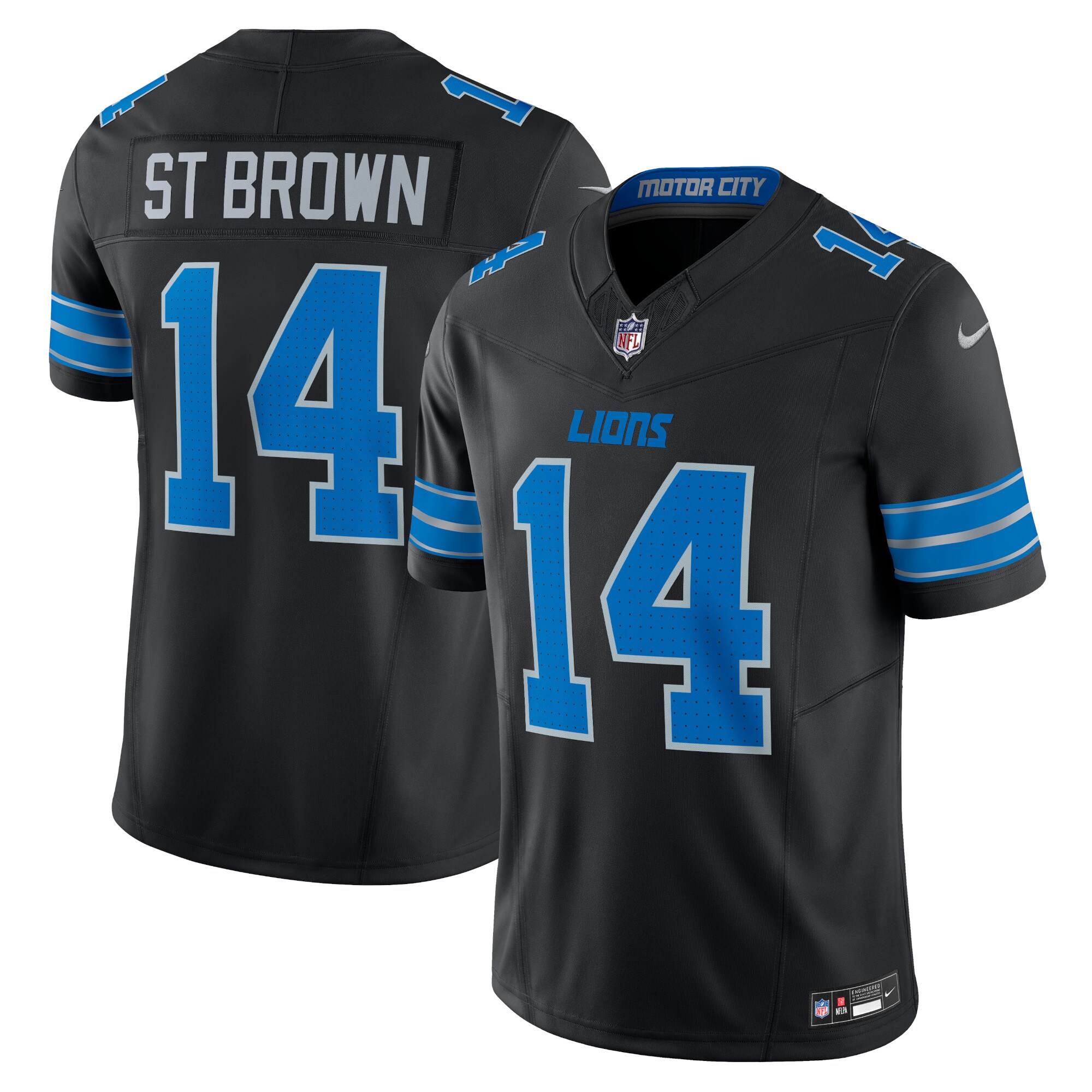 Amon-Ra St. Brown Detroit Lions  2nd Alternate Vapor F.U.S.E. Limited Jersey - Black