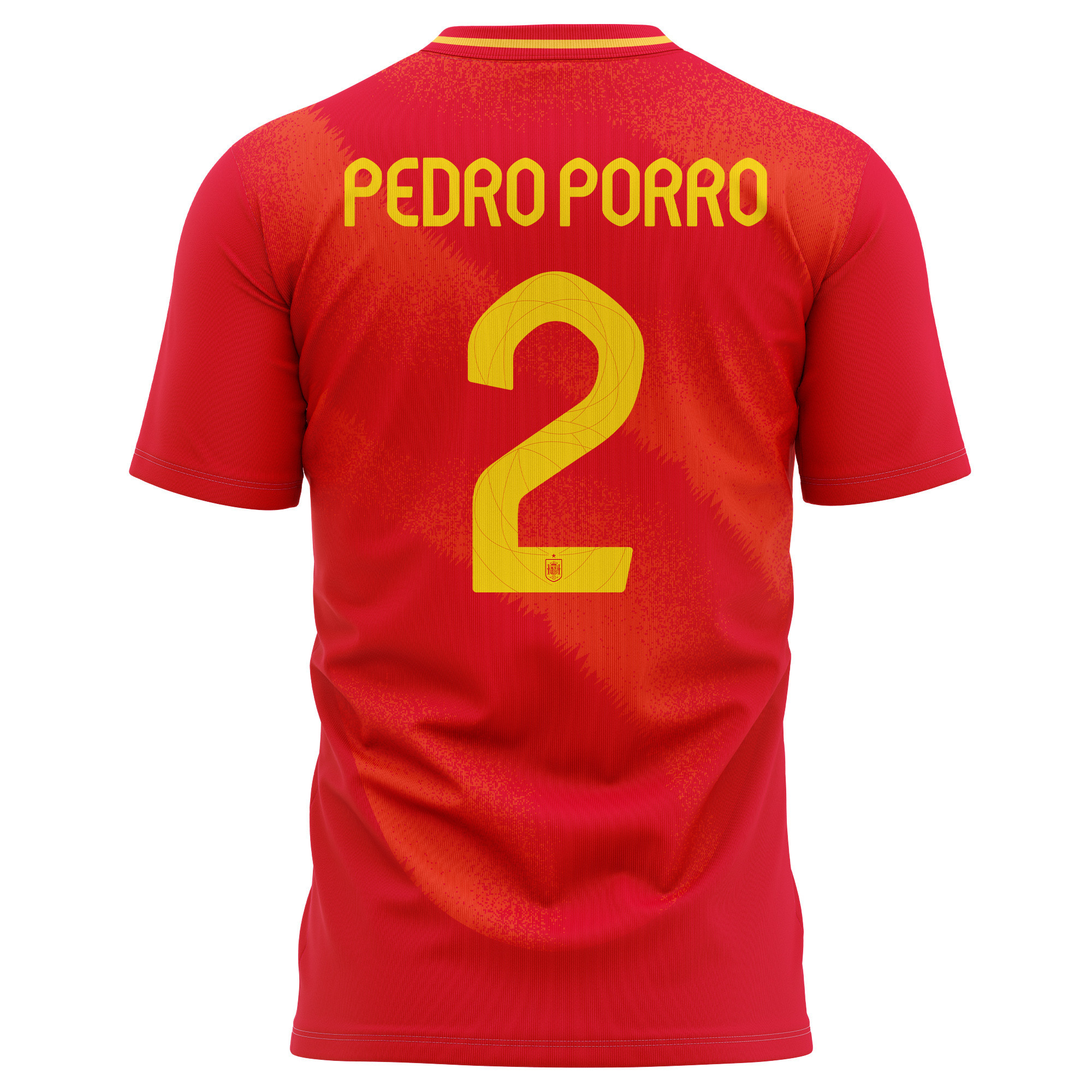 Pedro Porro 2 Spain National Team 2024 Home Kits AOP T-shirt - Red