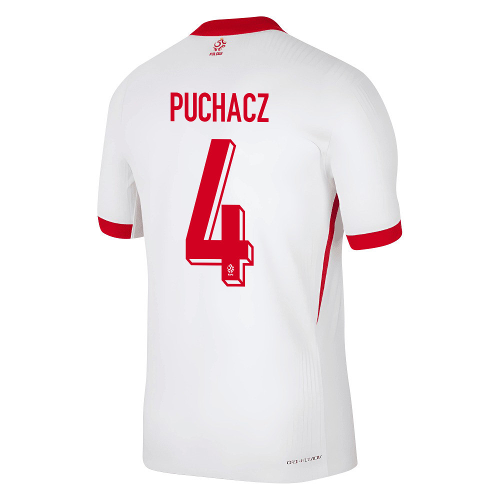 Tymoteusz Puchacz 4 Poland National Team 2024/25 Home Men Jersey - White