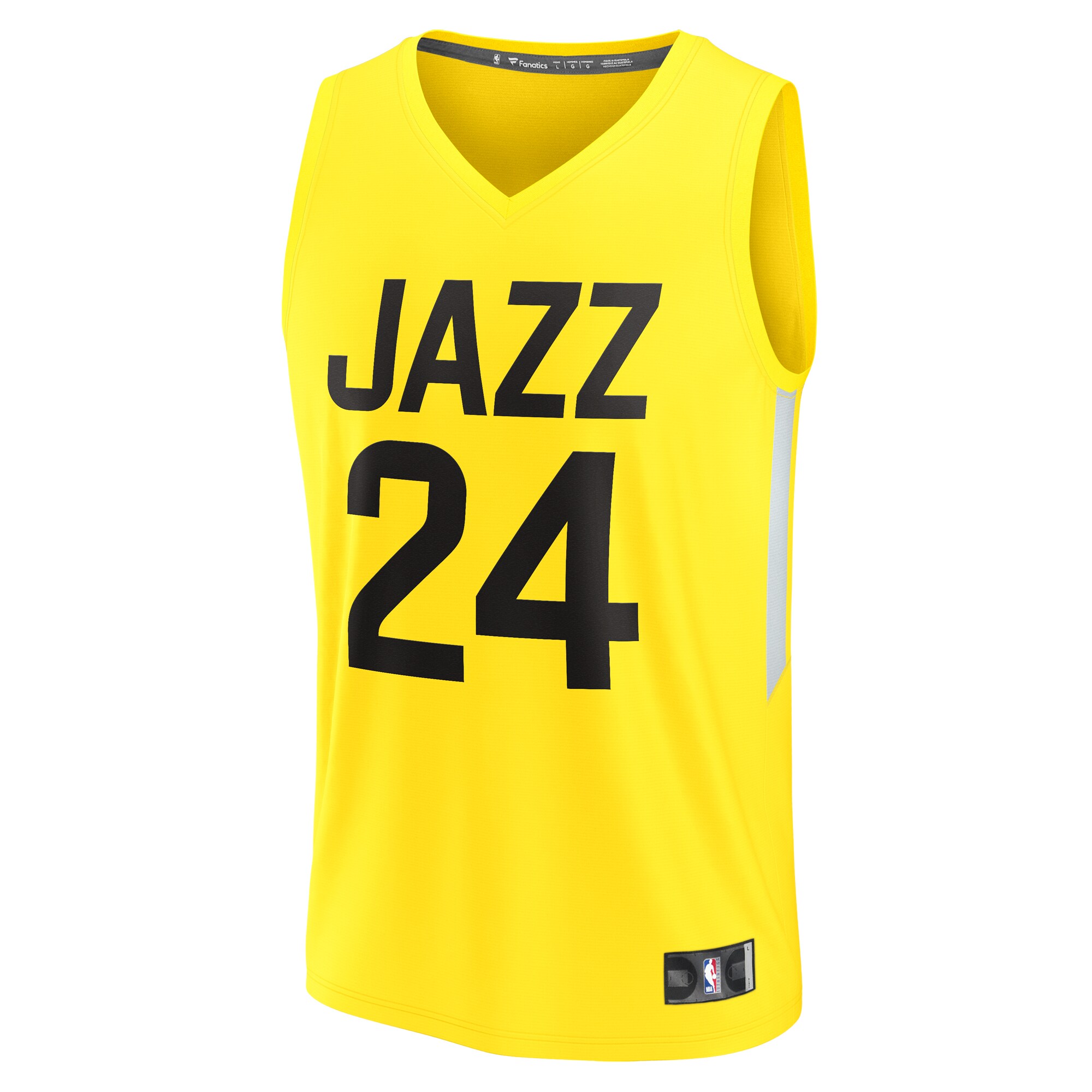 Walker Kessler Utah Jazz Fanatics Youth Fast Break Player Jersey - Icon Edition - Yellow