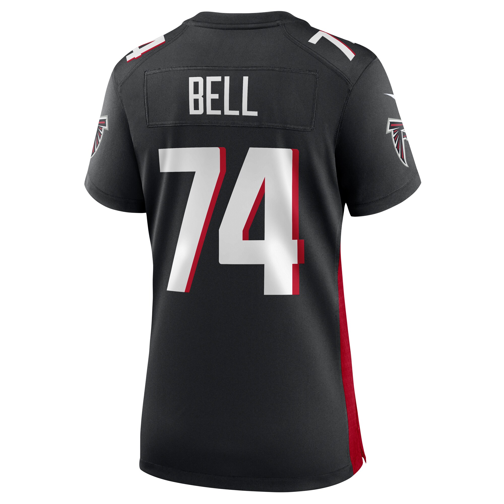 Travis Bell Atlanta Falcons  Women's Team Game Jersey -  Black