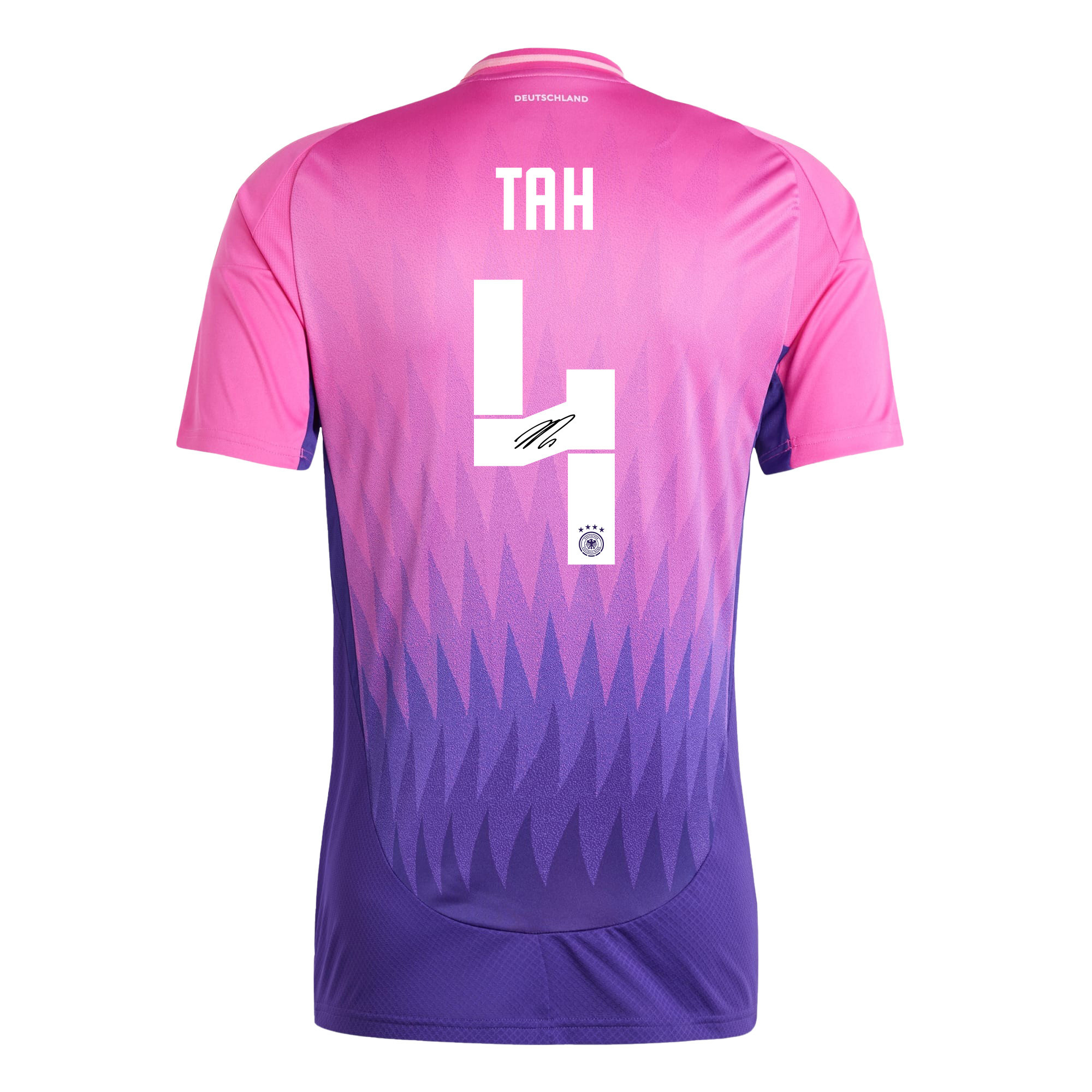 Jonathan Tah 4 Signed Germany National Team 2024/25 Away Jersey Autographed - Men