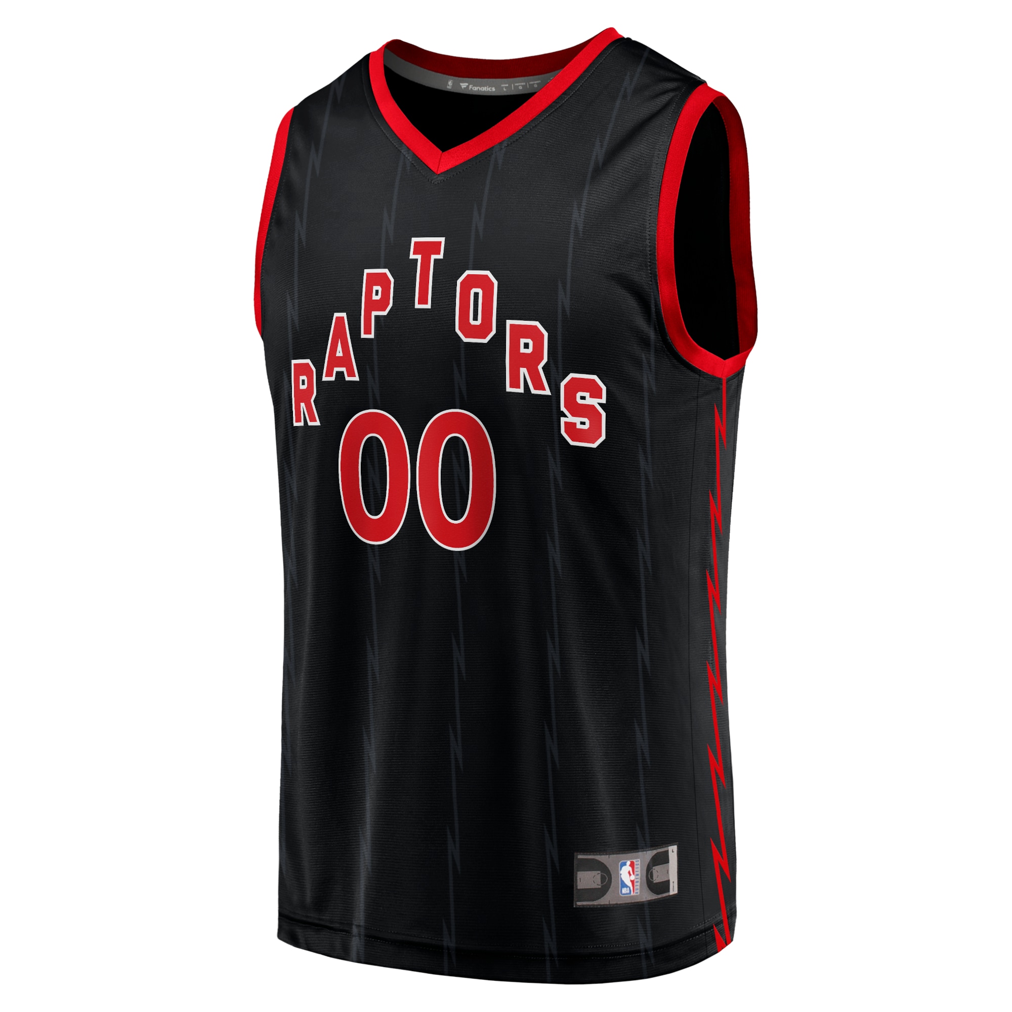 Toronto Raptors Fanatics Fast Break Replica Custom Jersey Black - Statement Edition