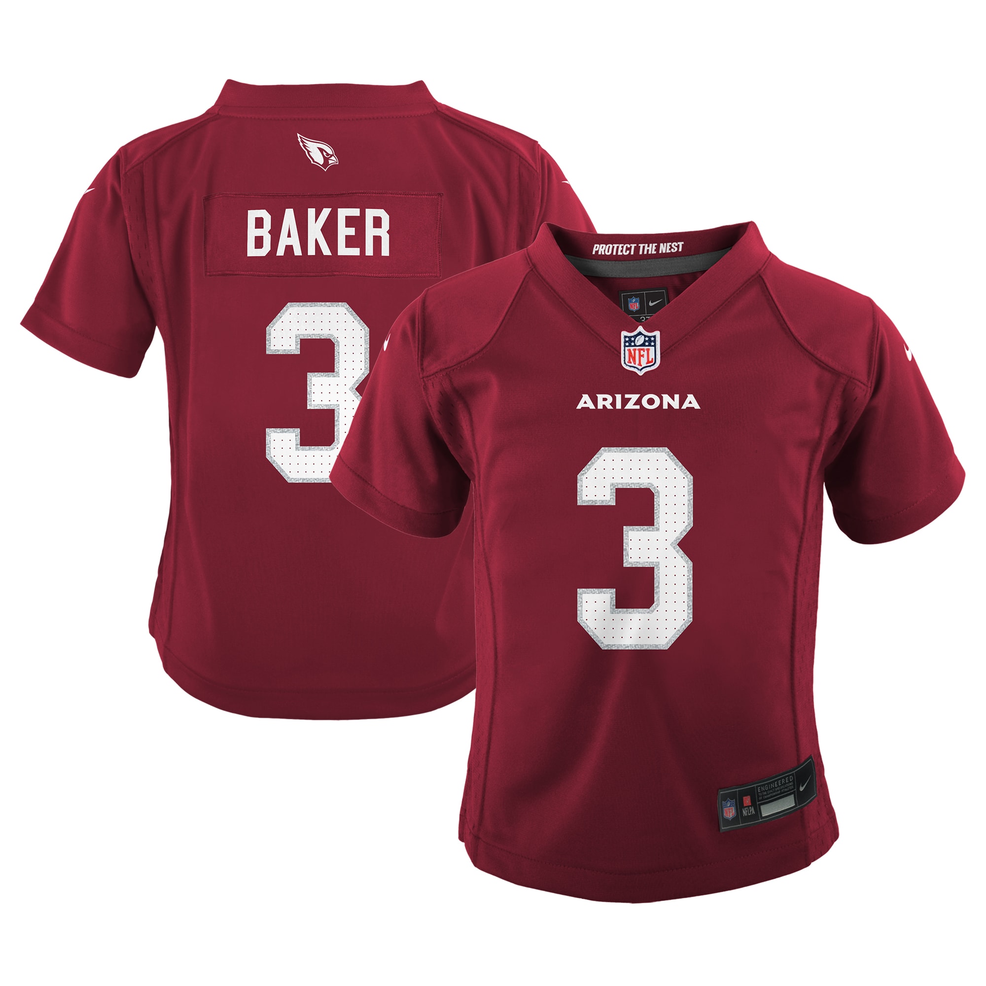 Budda Baker Arizona Cardinals  Preschool Game Jersey - Cardinal