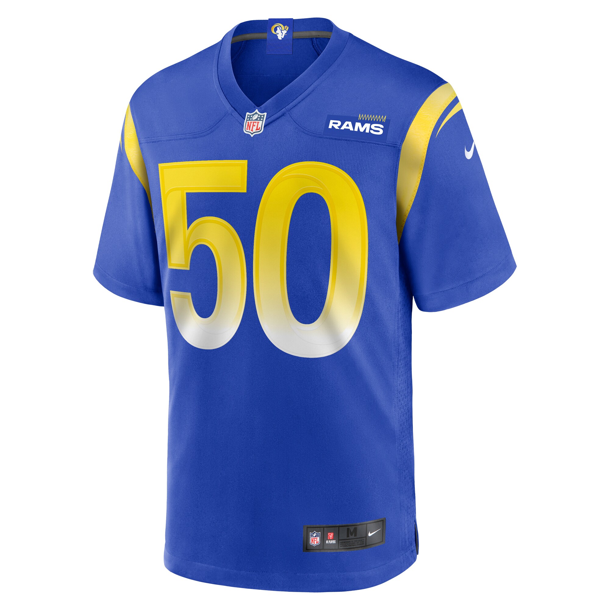 Beaux Limmer Los Angeles Rams  Team Game Jersey -  Royal
