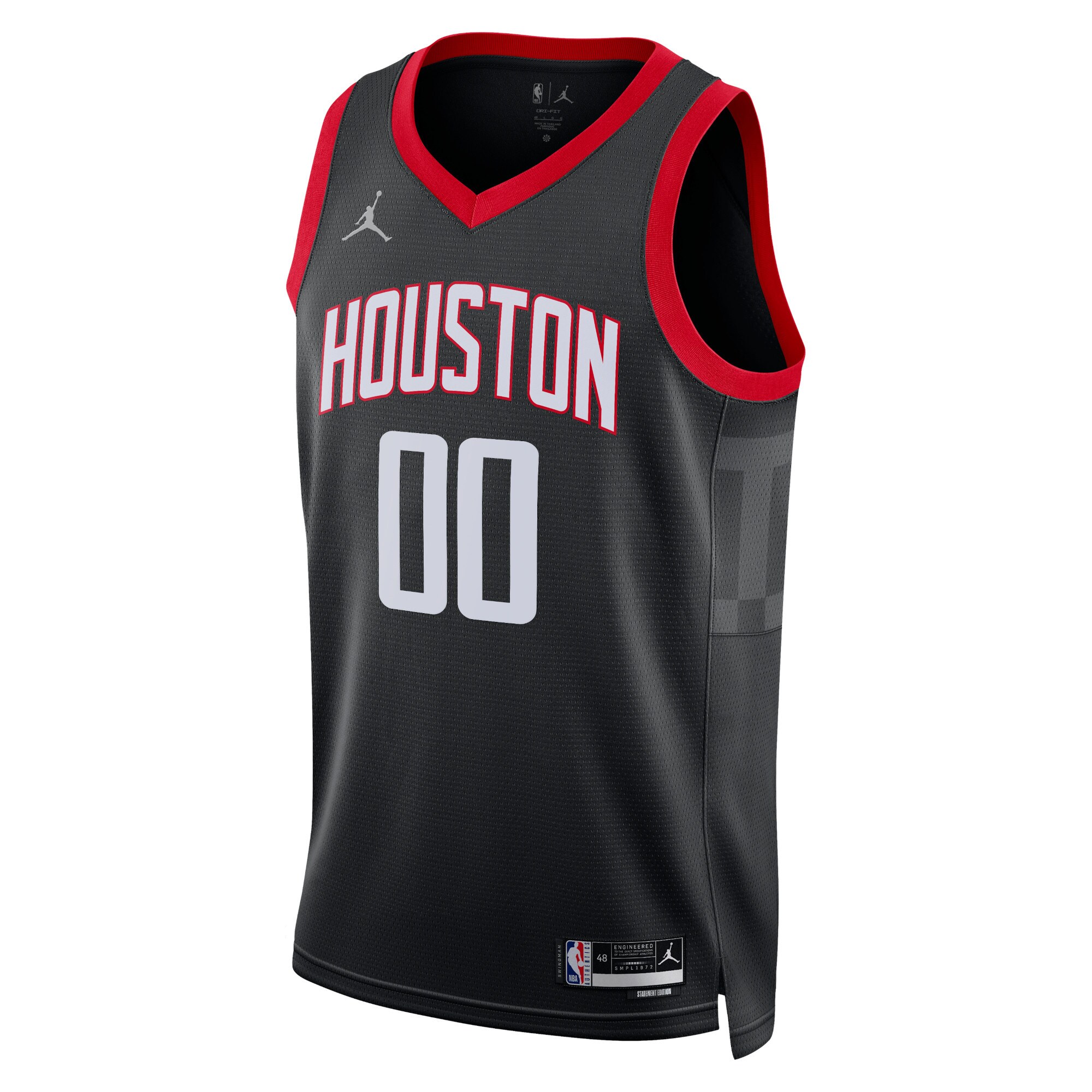 Houston Rockets Jordan Brand Unisex 2022\/23 Swingman Custom Jersey - Statement Edition - Black