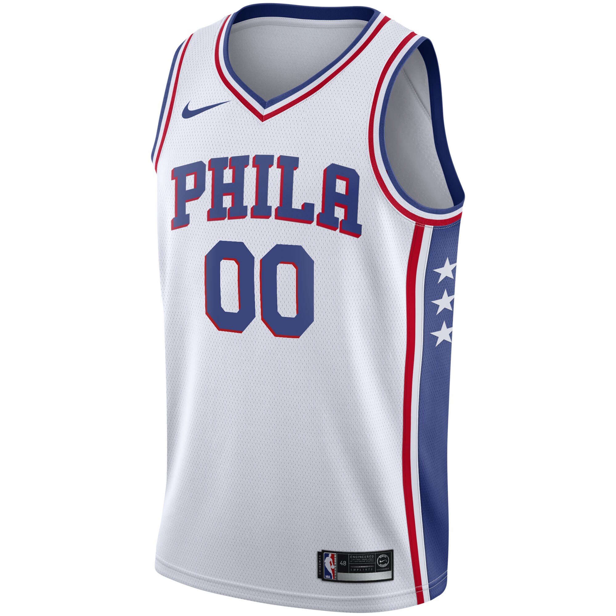 Philadelphia 76ers  2020\/21 Swingman Custom Jersey - Association Edition - White