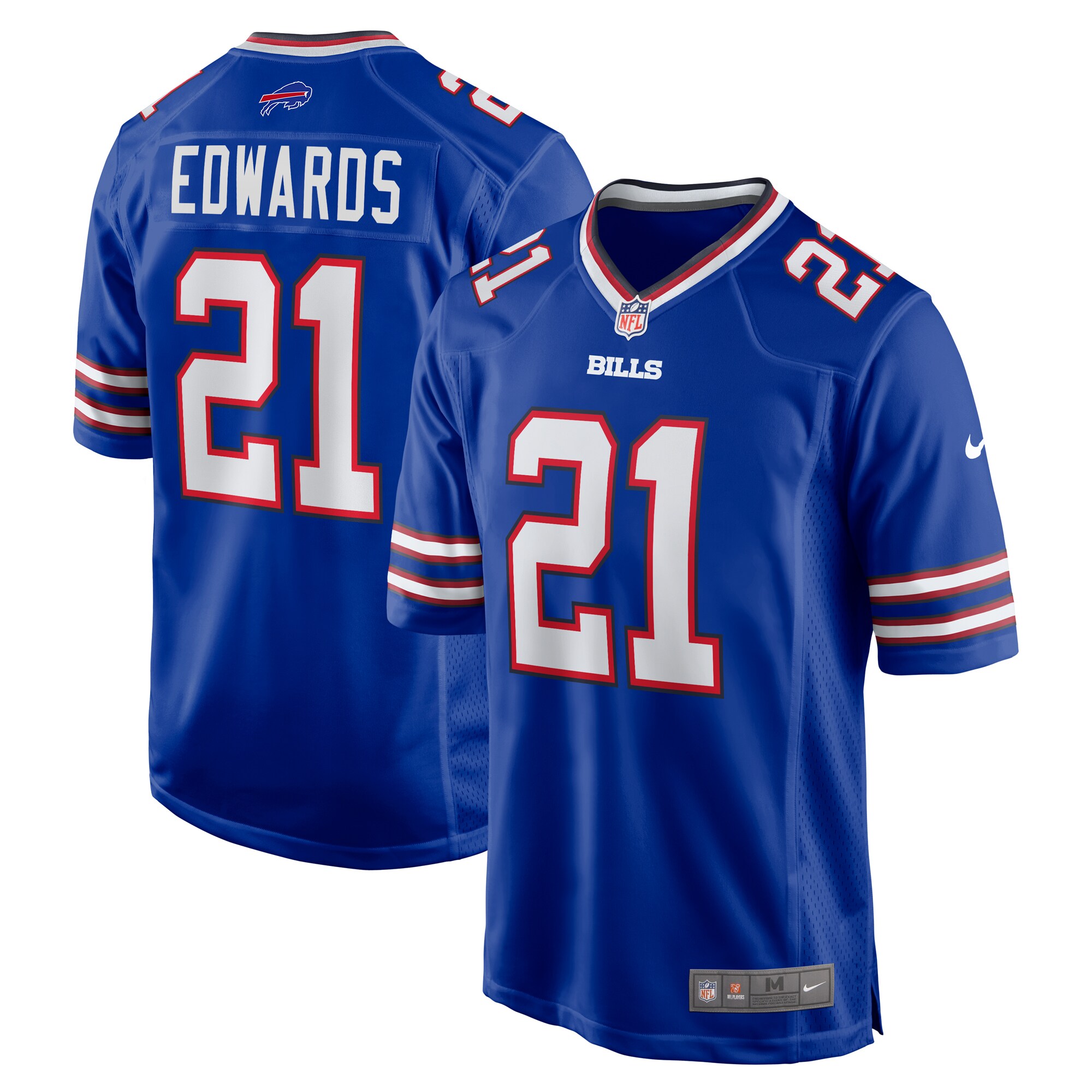 Mike Edwards Buffalo Bills   Game Jersey -  Royal