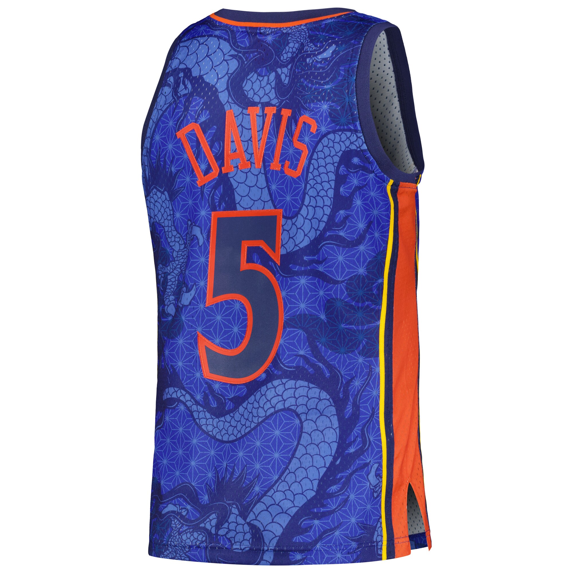 Baron Davis Golden State Warriors Mitchell & Ness 2006\/07 Hardwood Classics Asian Heritage 6.0 Swingman Throwback Player Jersey - Royal