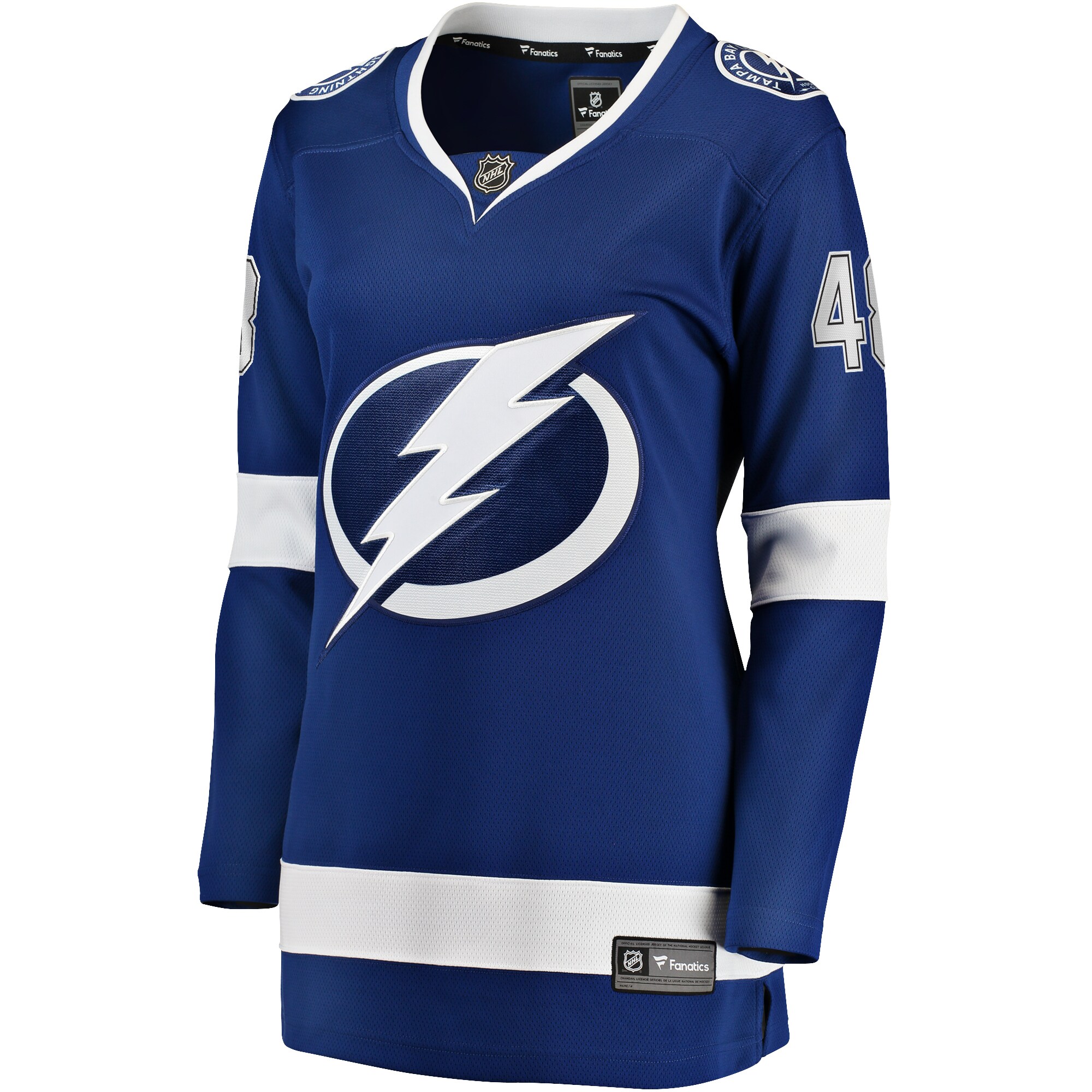 Nick Perbix Tampa Bay Lightning Fanatics Women's Home Breakaway Player Jersey - Blue