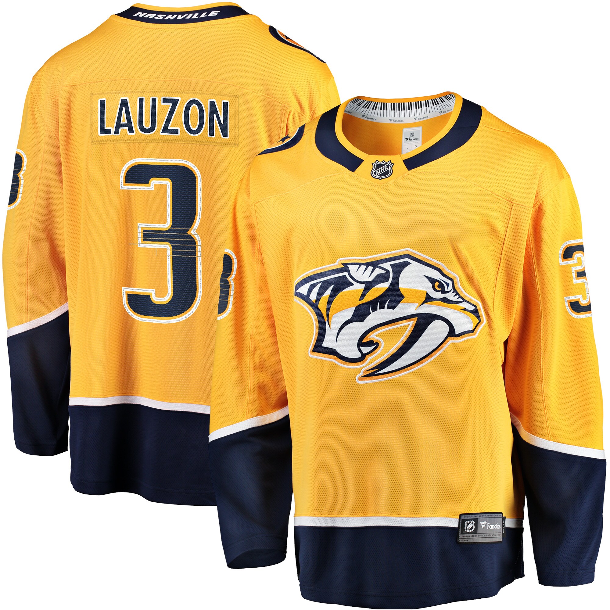 Jeremy Lauzon Nashville Predators Fanatics Home Breakaway Player Jersey - Gold