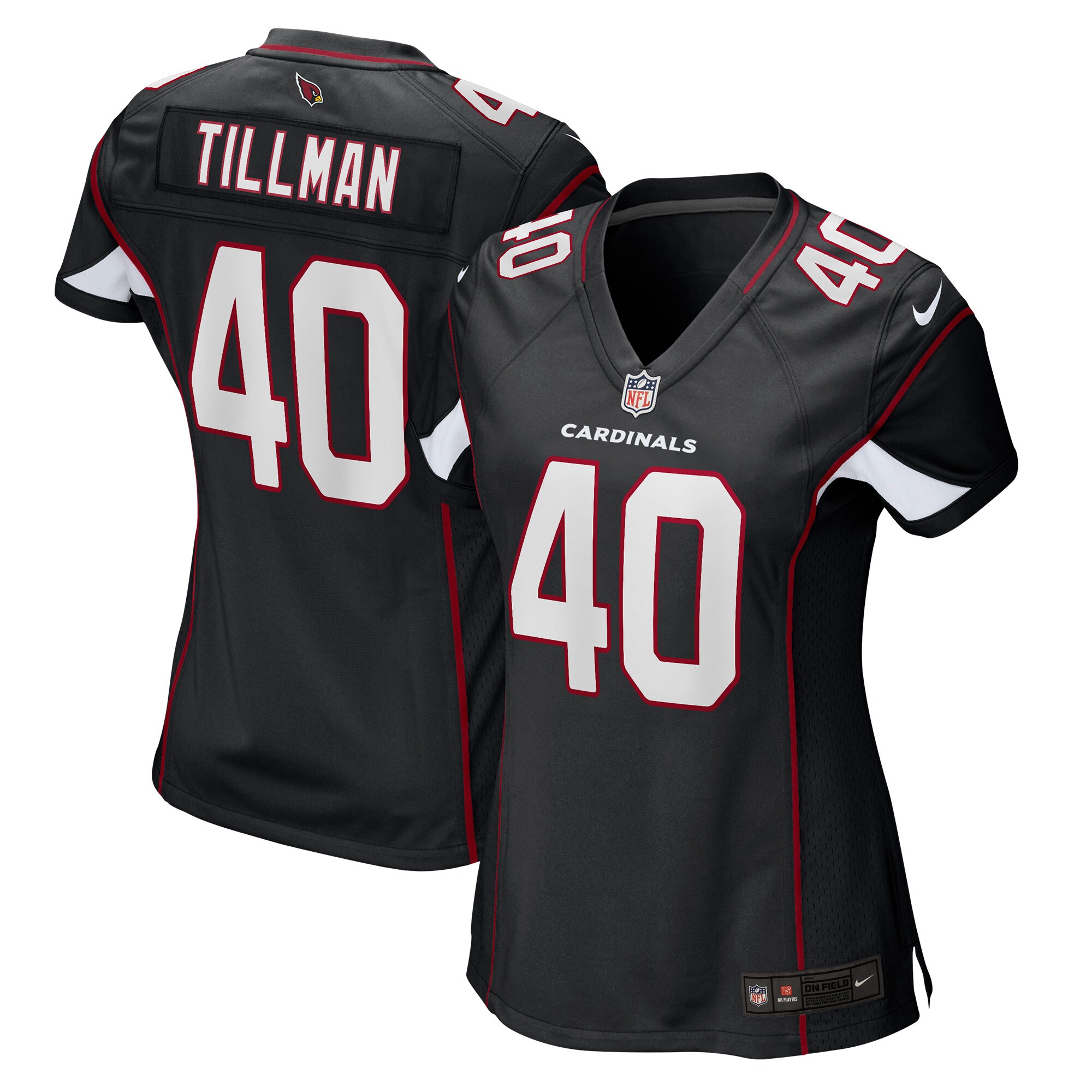 Pat Tillman Arizona Cardinals  Women's Retired Game Jersey - Black