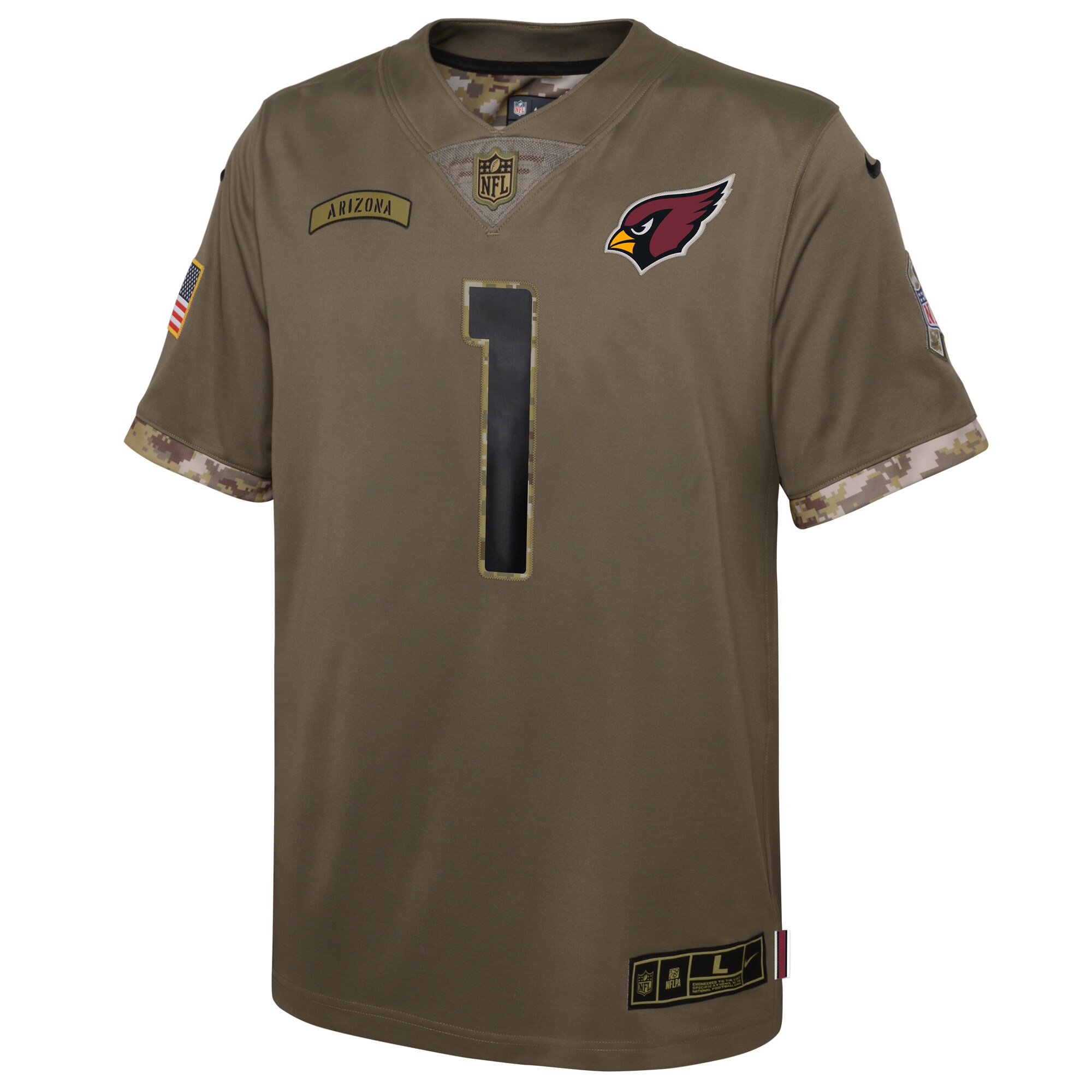 Kyler Murray Arizona Cardinals  Youth 2022 Salute To Service Player Limited Jersey - Olive