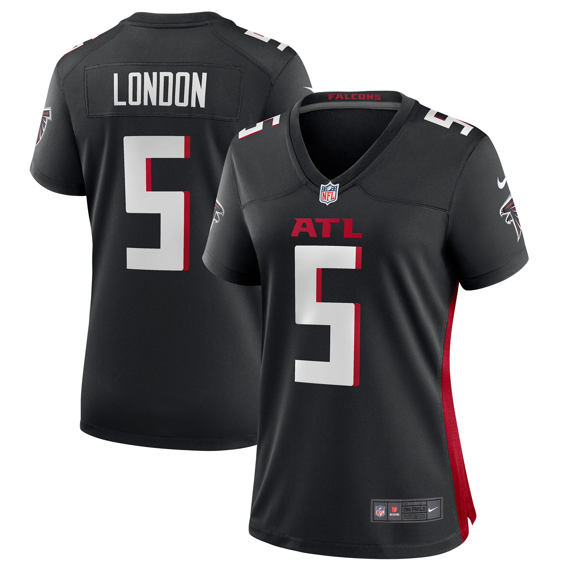 Drake London Atlanta Falcons  Women's Player Game Jersey - Black