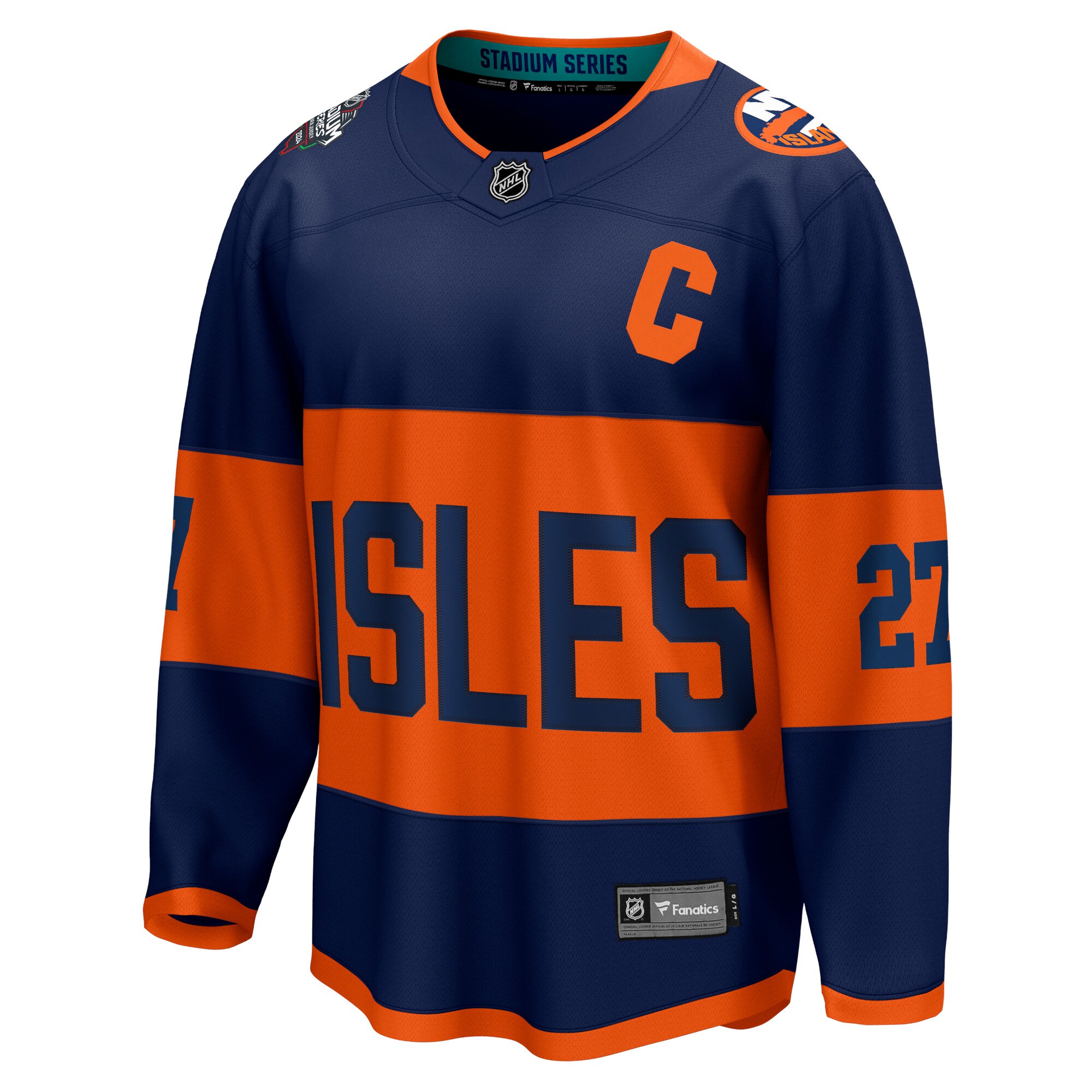 Anders Lee New York Islanders Fanatics 2024 NHL Stadium Series Breakaway Player Jersey\u00c2\u00a0\u00e2\u20ac\u201c Navy