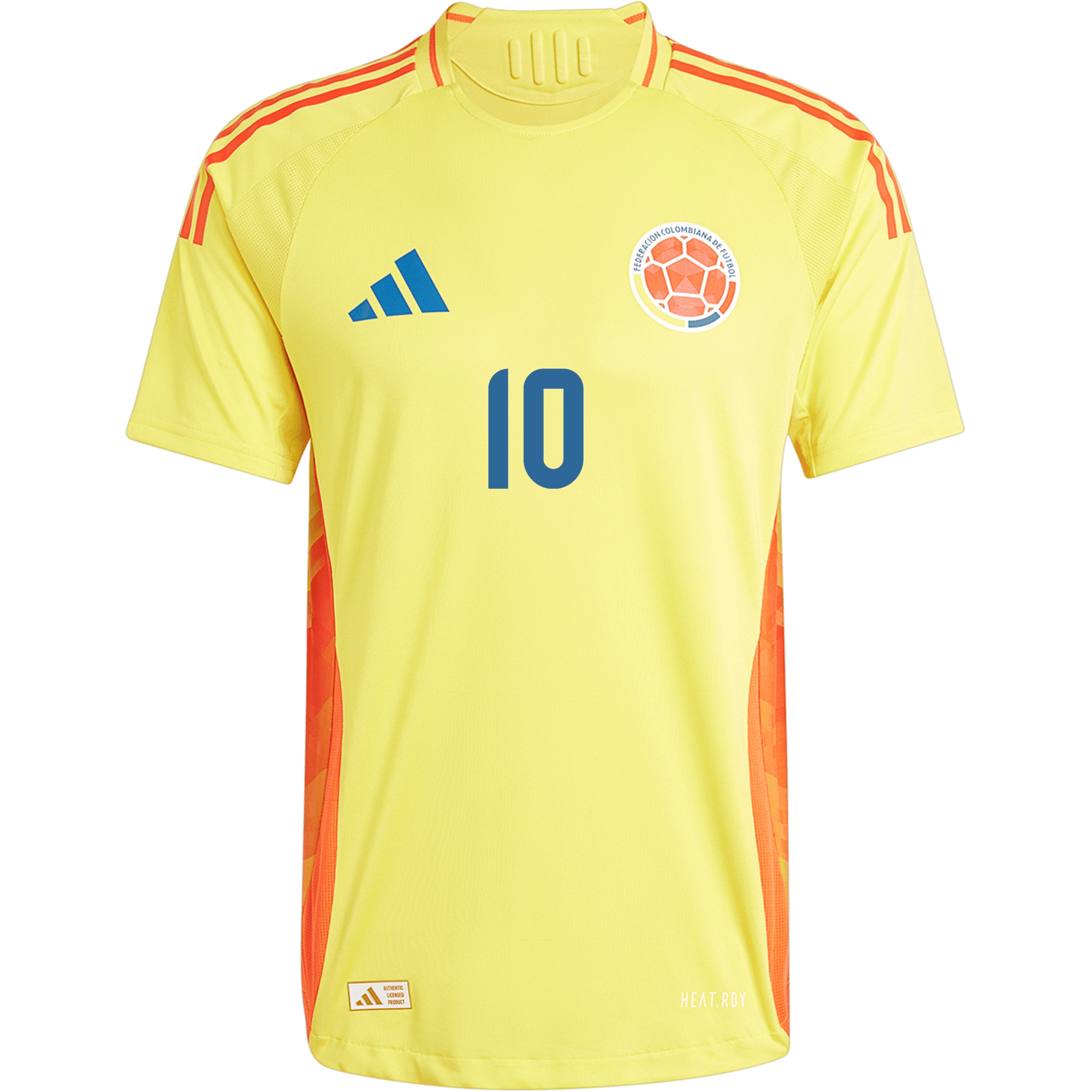 James Rodríguez 10 Colombia National Team 2024 Home Men Jersey - Yellow