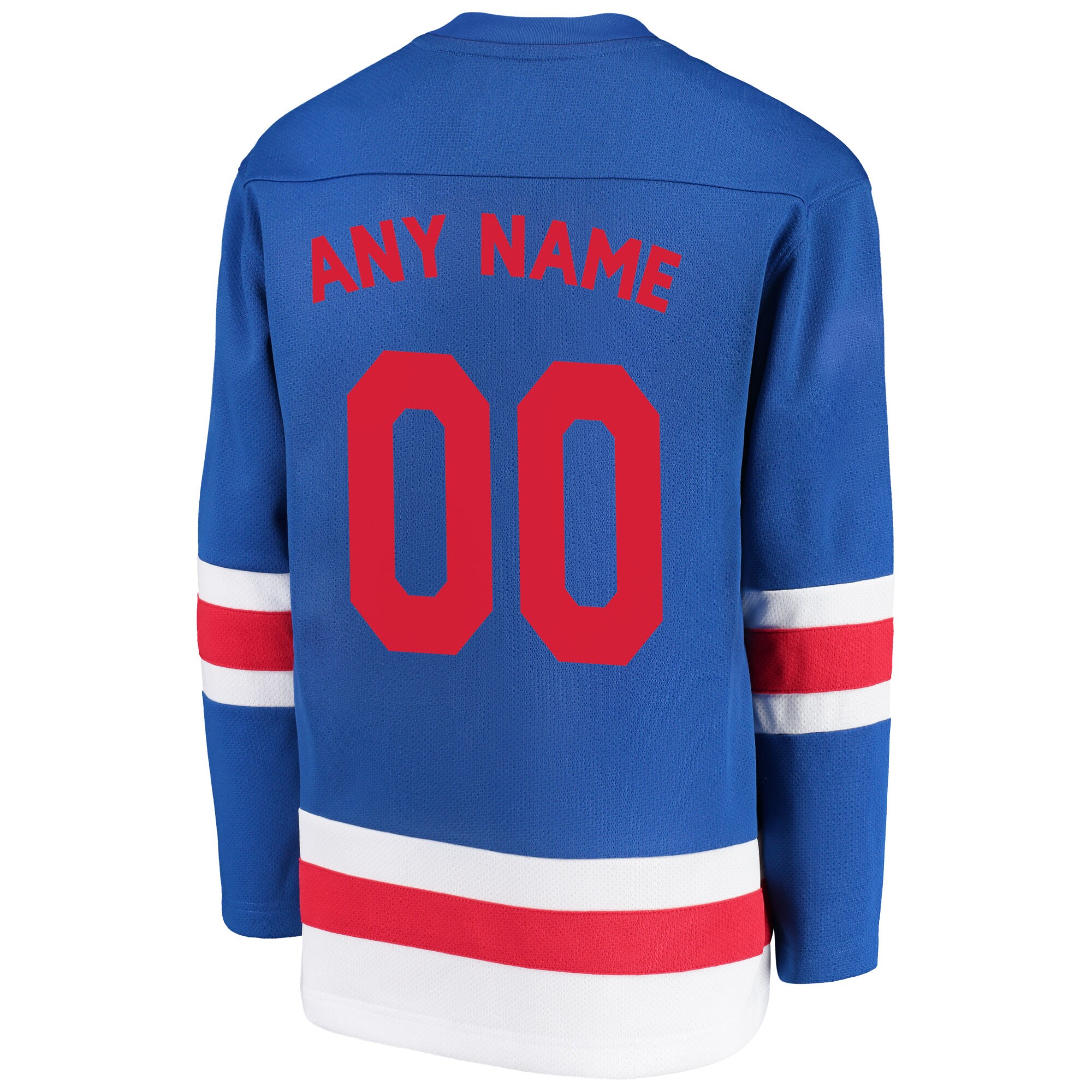 New York Rangers Fanatics Youth Home Replica Custom Jersey - Red