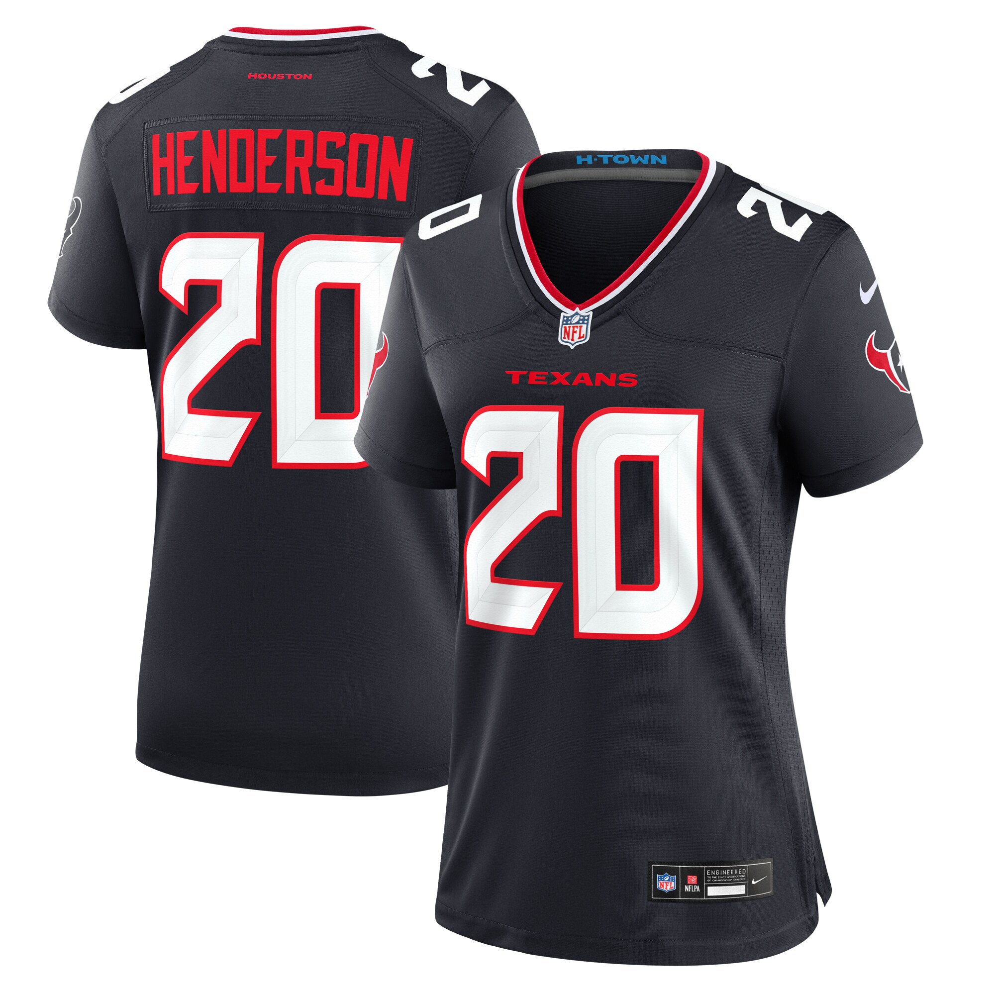 C.J. Henderson Houston Texans  Women's Team Game Jersey -  Navy