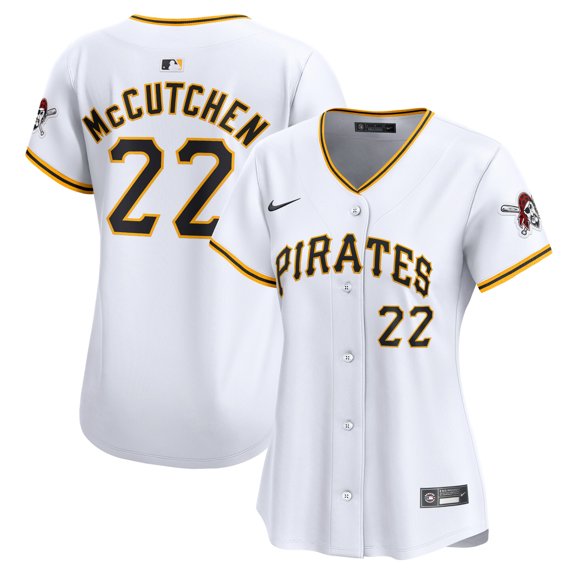 Andrew McCutchen Pittsburgh Pirates  Women's Home Limited Player Jersey - White