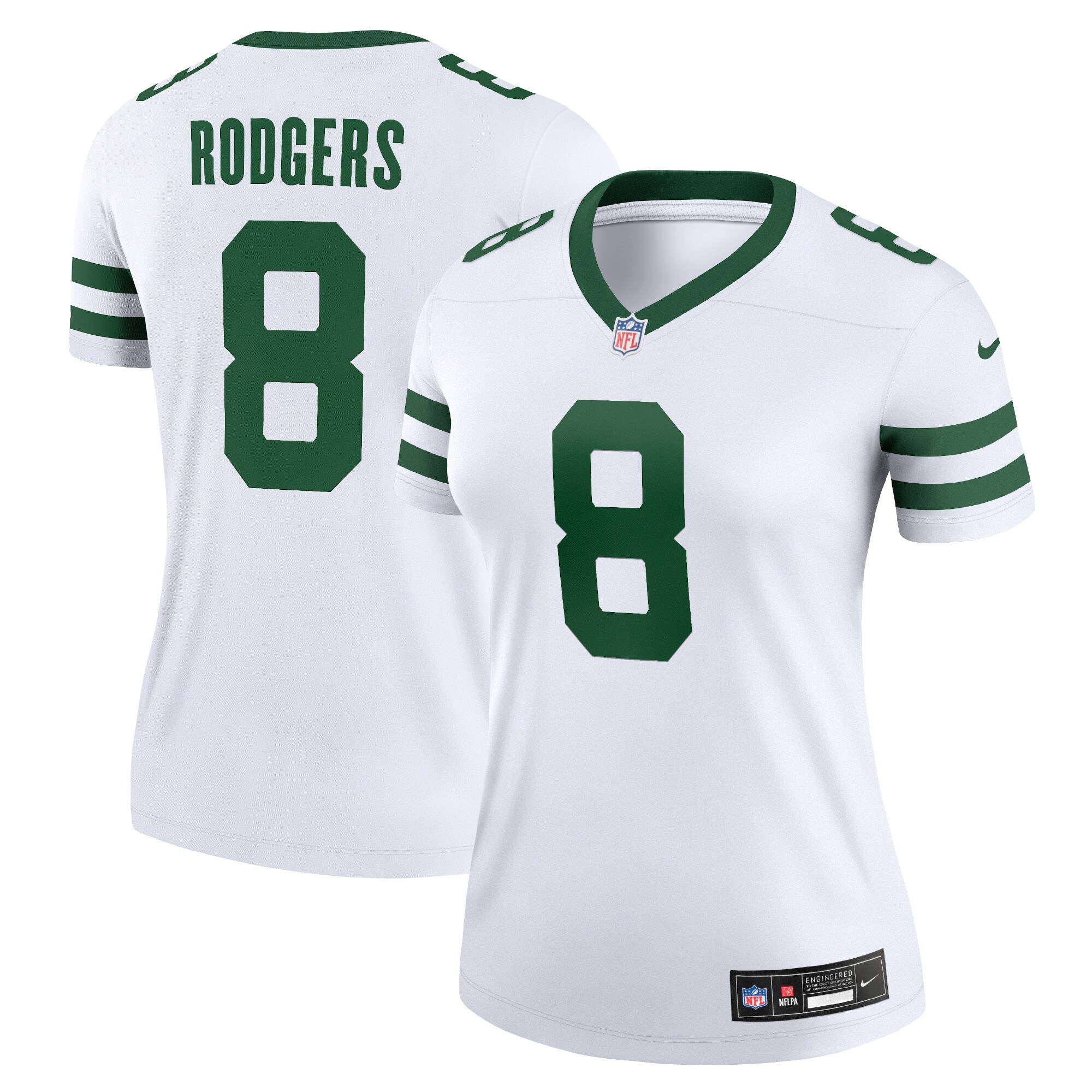 Aaron Rodgers New York Jets  Women's Legend Player Jersey - Legacy White