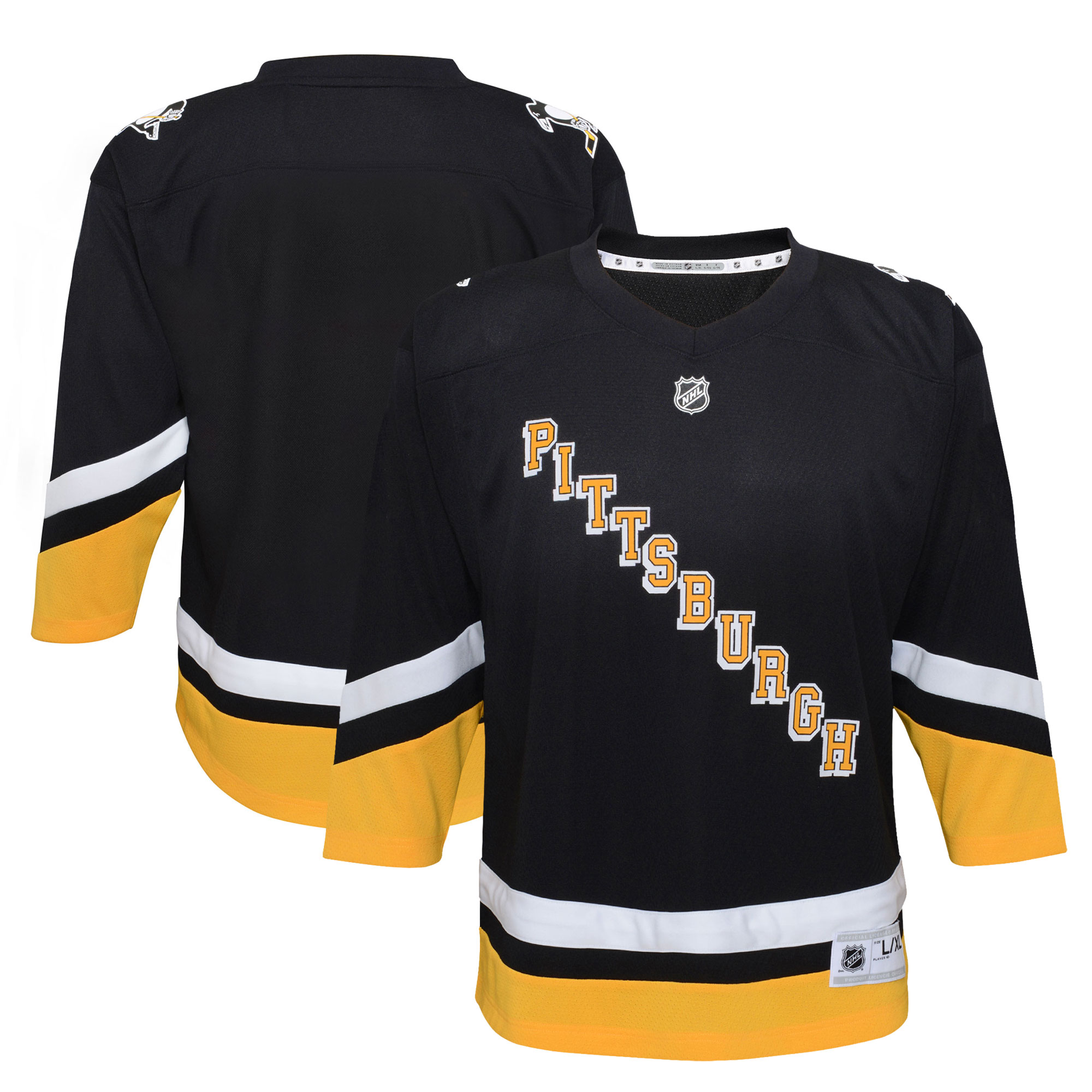 Pittsburgh Penguins Preschool 2021\/22 Alternate Replica Jersey - Black