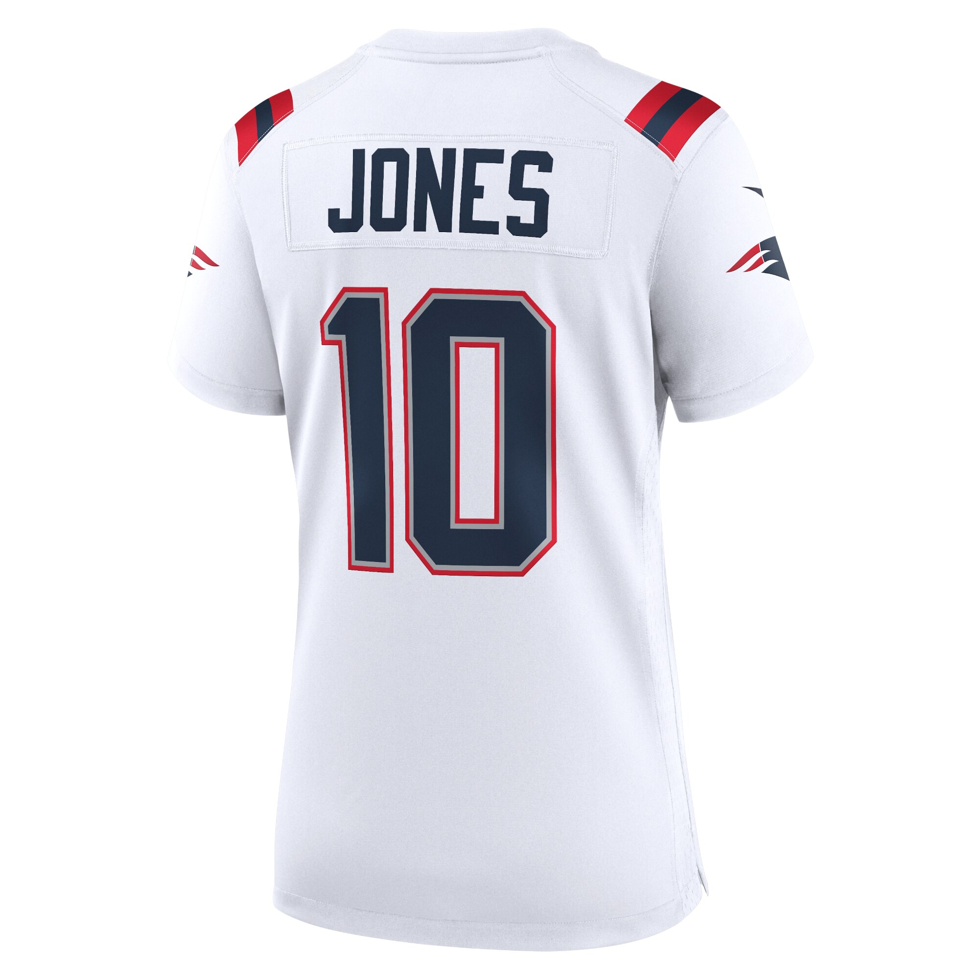 Mac Jones New England Patriots  Women's Game Jersey - White