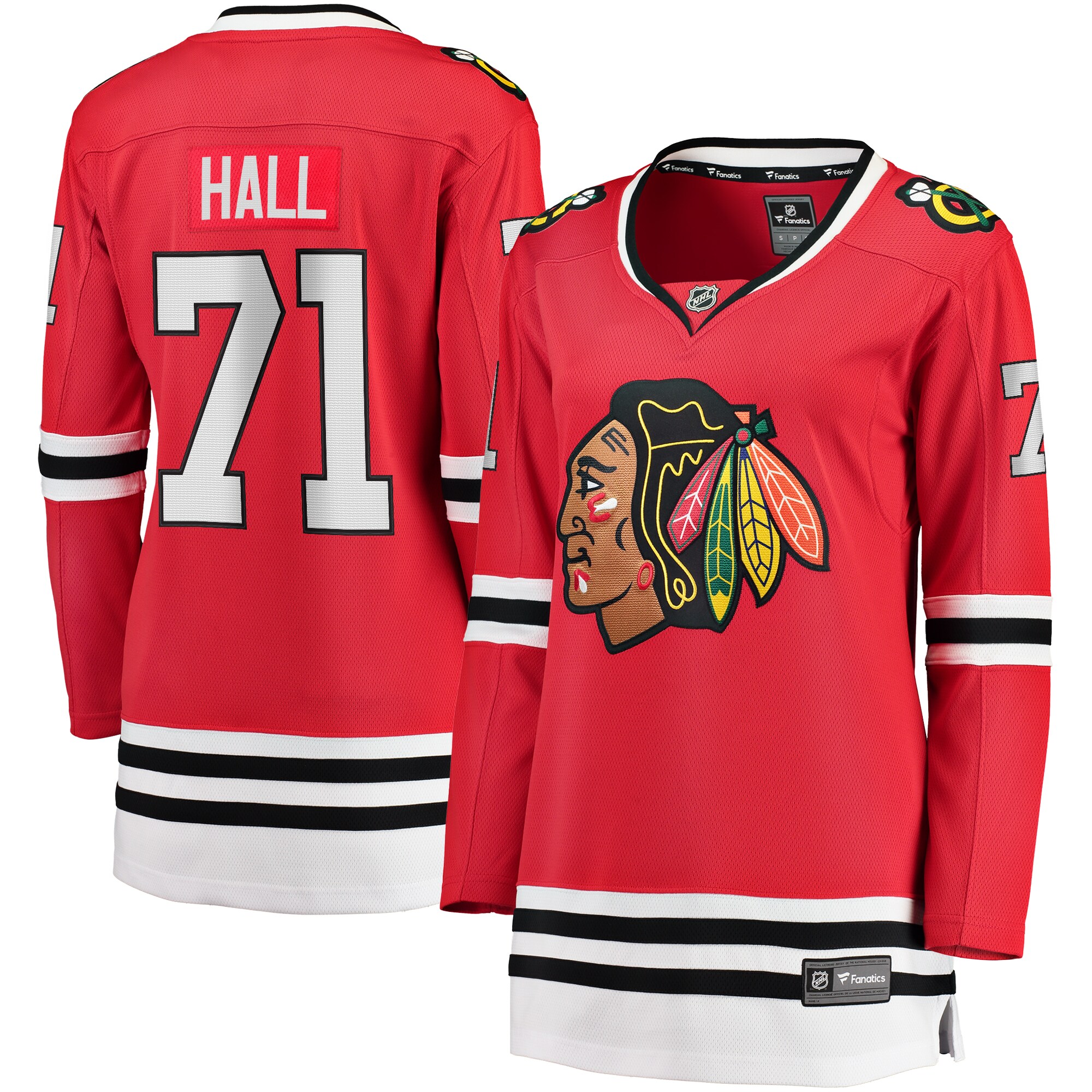 Taylor Hall Chicago Blackhawks Fanatics Women's Home Breakaway Player Jersey - Red