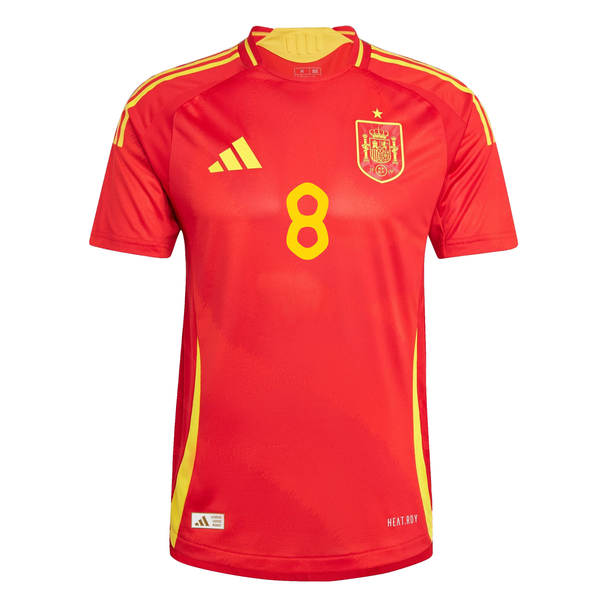 Fabián Ruiz 8 Spain National Team 2024 Home Men Jersey - Red