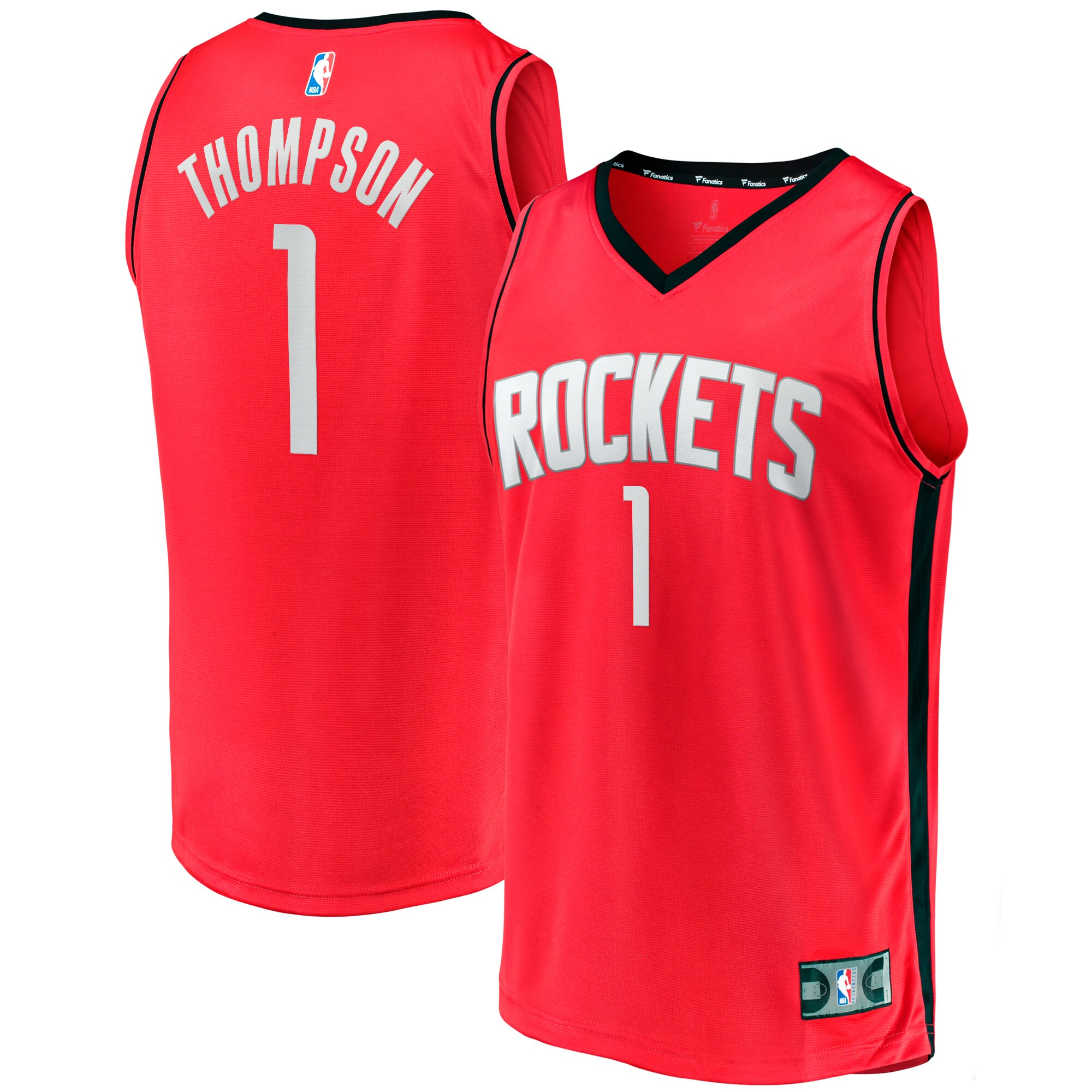 Amen Thompson Houston Rockets Fanatics  Fast Break Replica Jersey - Icon Edition - Red