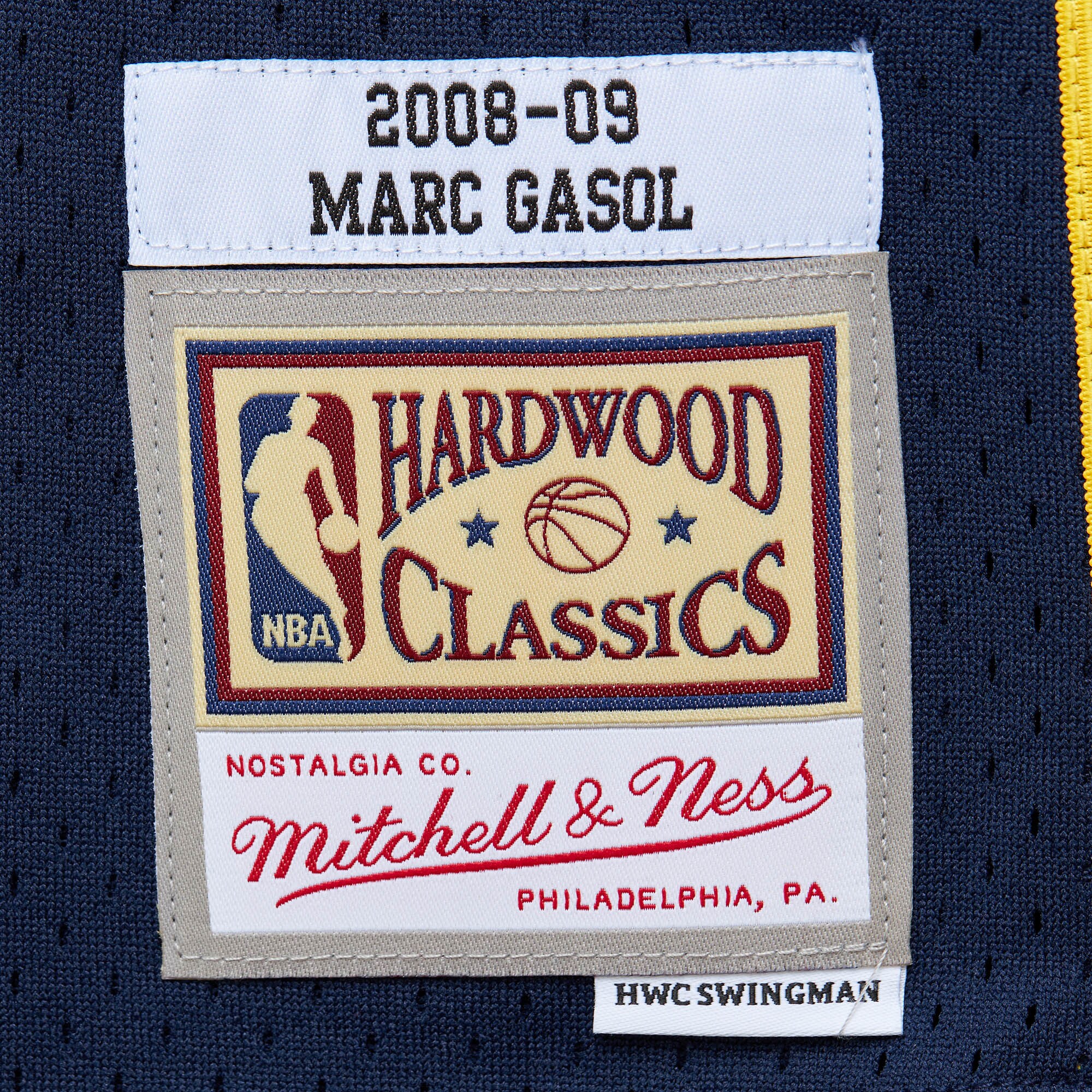 Marc Gasol Memphis Grizzlies Mitchell & Ness  2008\/09 Hardwood Classics Swingman Throwback Jersey - Navy