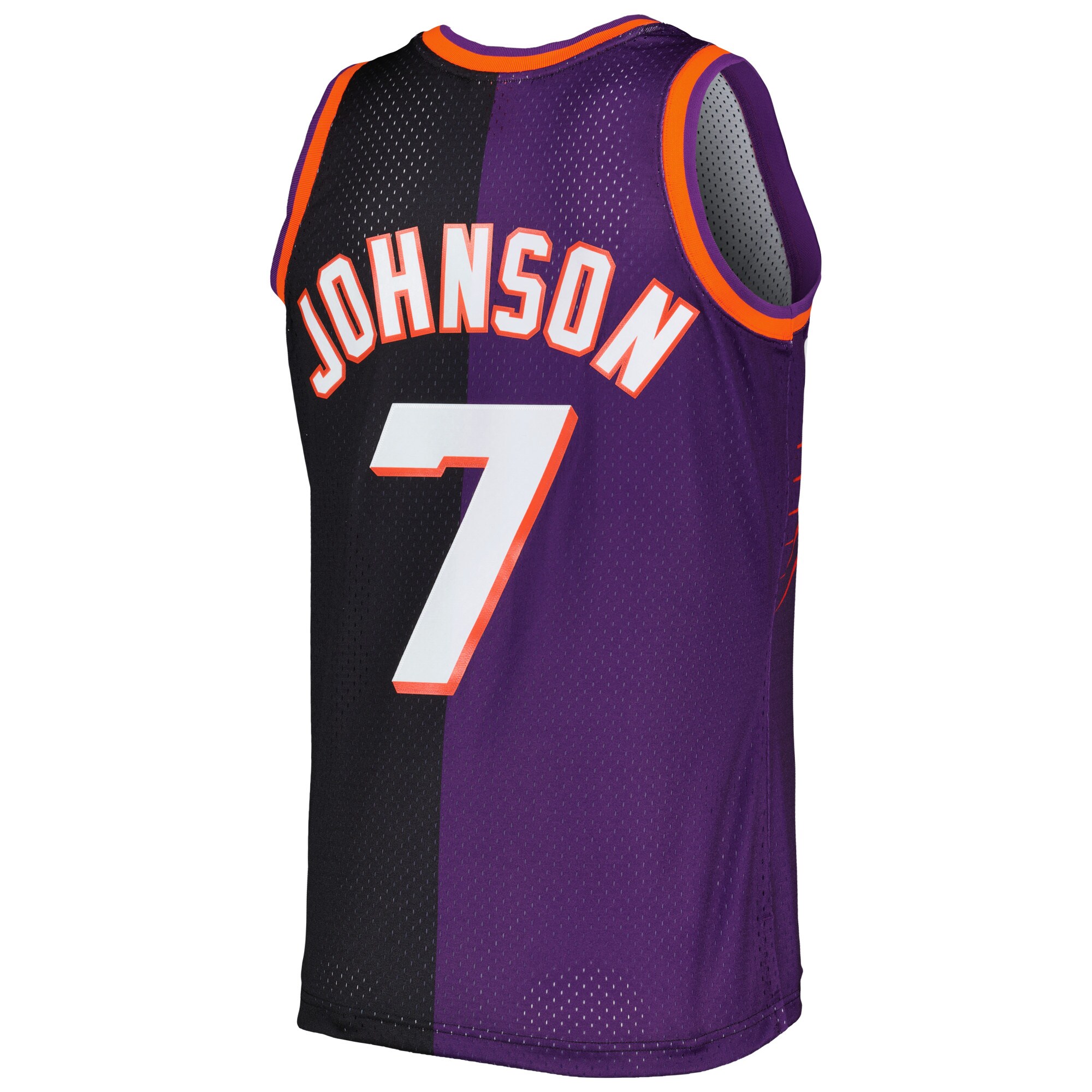 Kevin Johnson Phoenix Suns Mitchell & Ness Hardwood Classics 1996\/97 Split Swingman Jersey - Purple\/Black