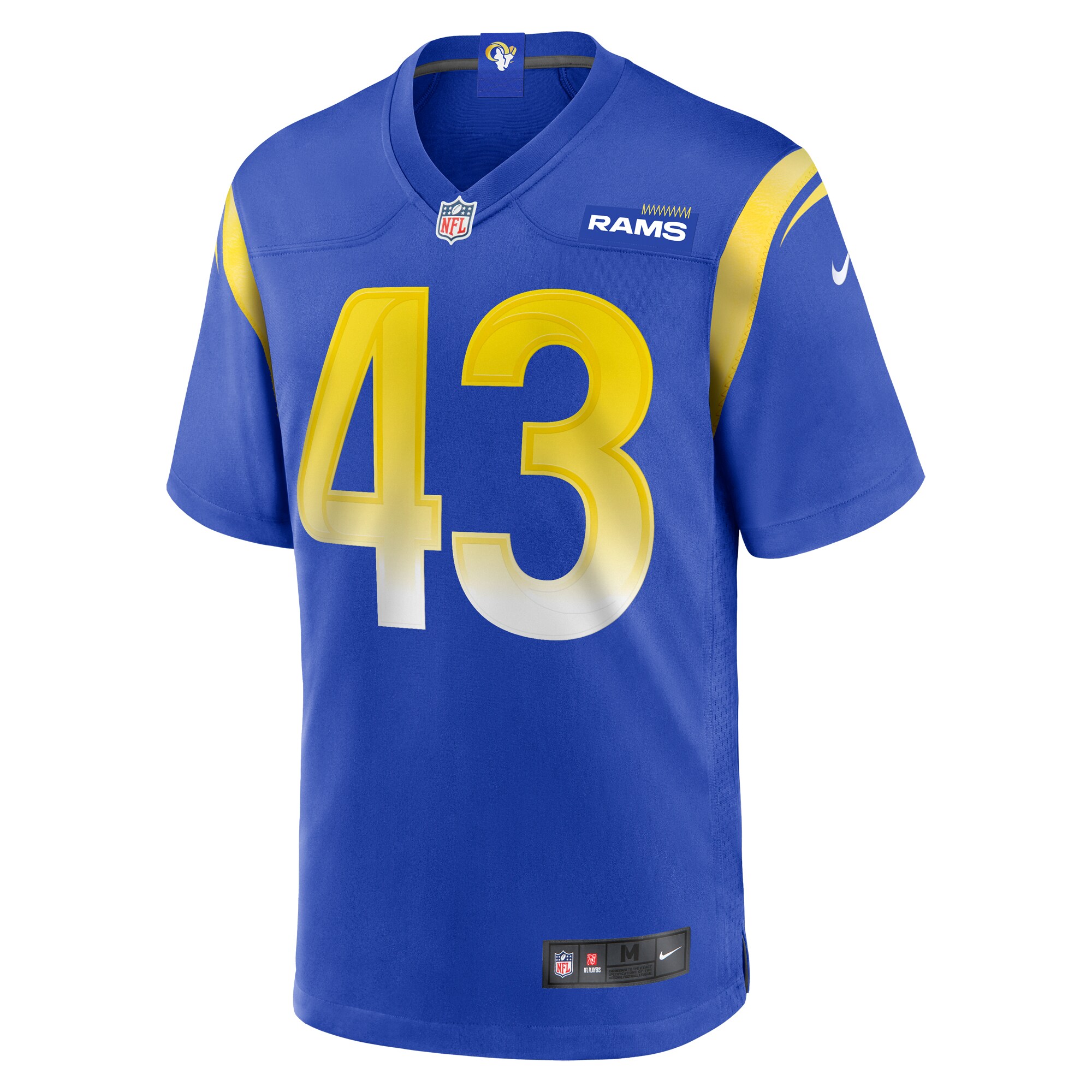 Joshua Karty Los Angeles Rams  Team Game Jersey -  Royal