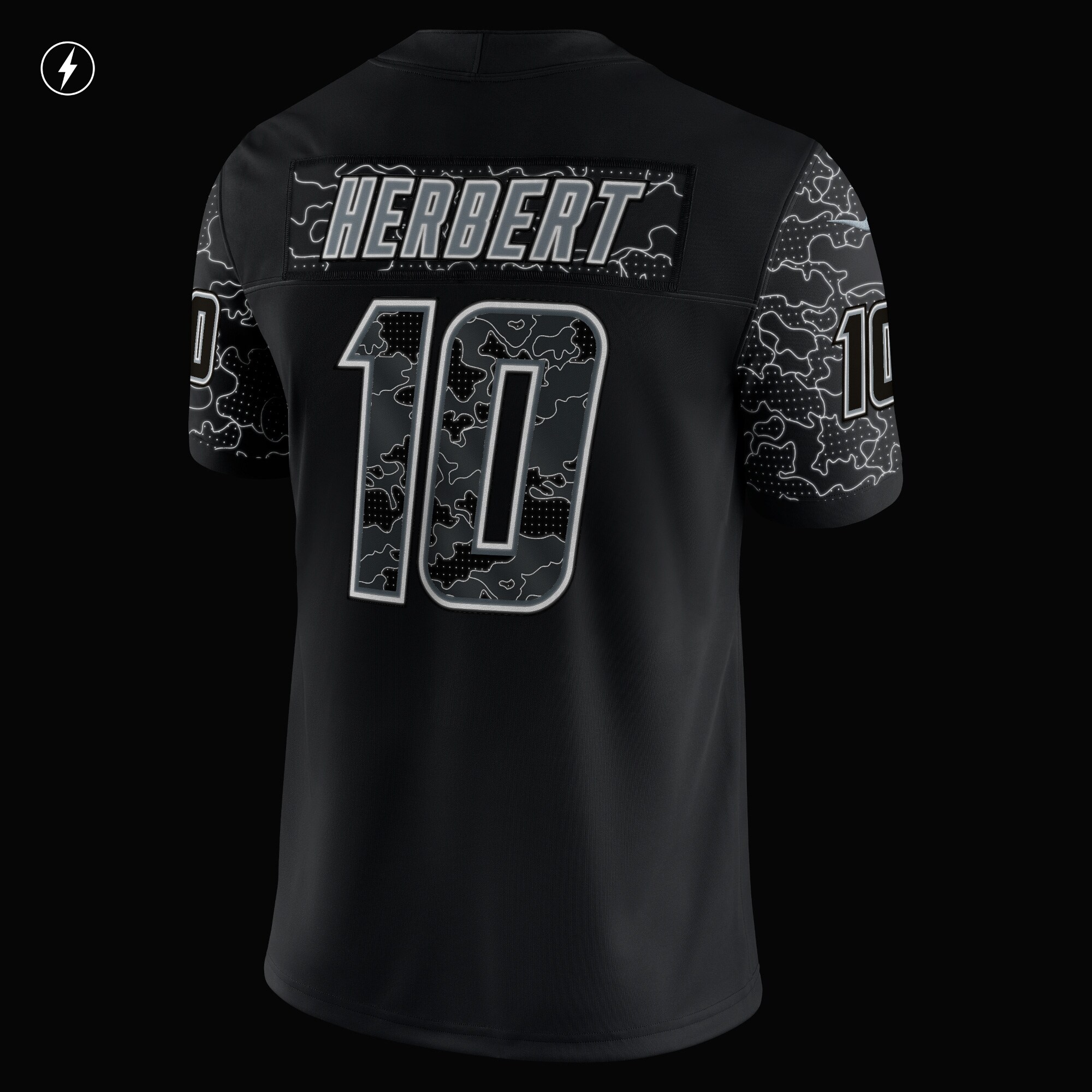 Justin Herbert Los Angeles Chargers  RFLCTV Limited Jersey - Black