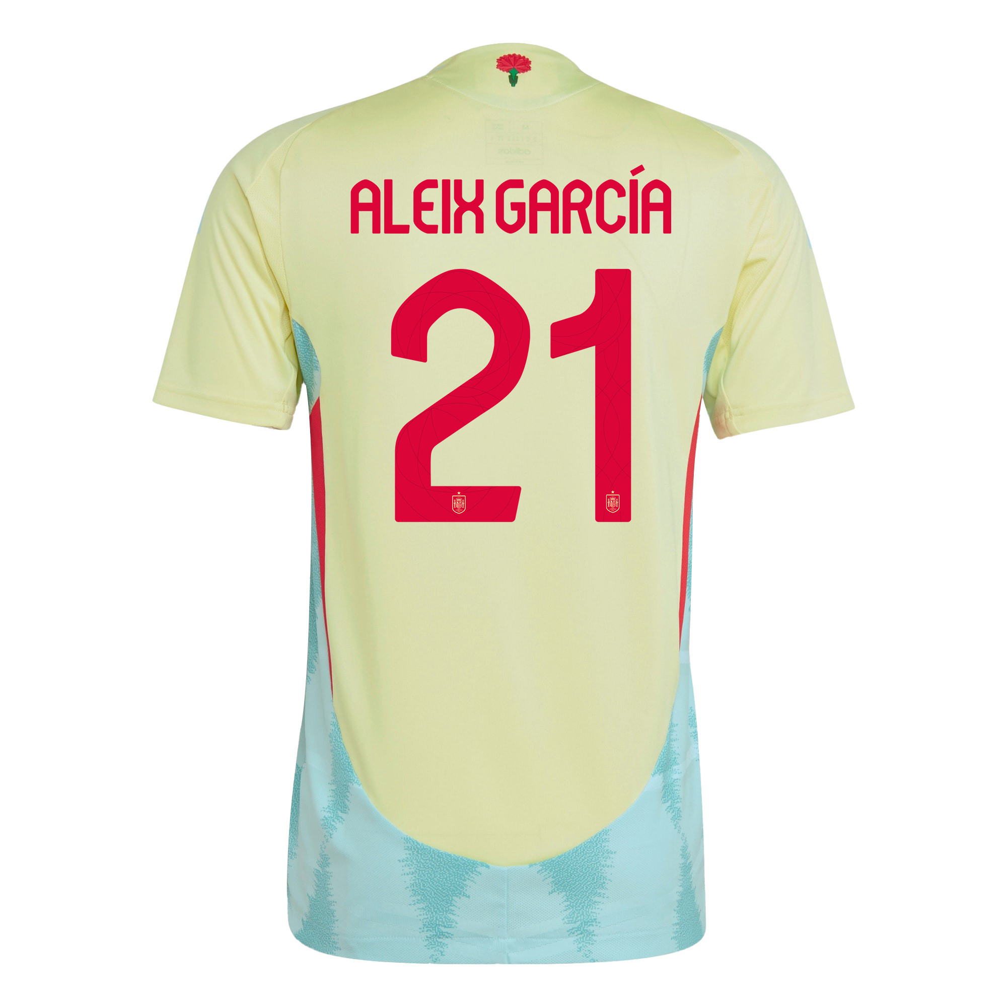 Aleix García 21 Spain National Team 2024 Away Men Jersey - Yellow
