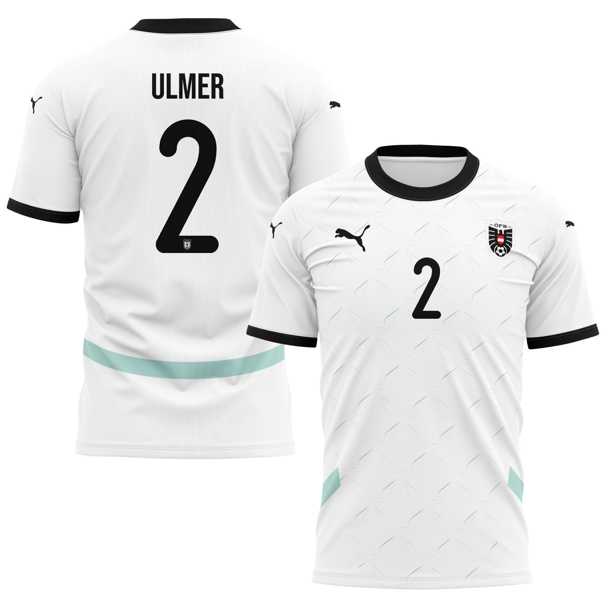 Andreas Ulmer 2 Austria National Team 2024/25 Away Kits AOP T-shirt - White