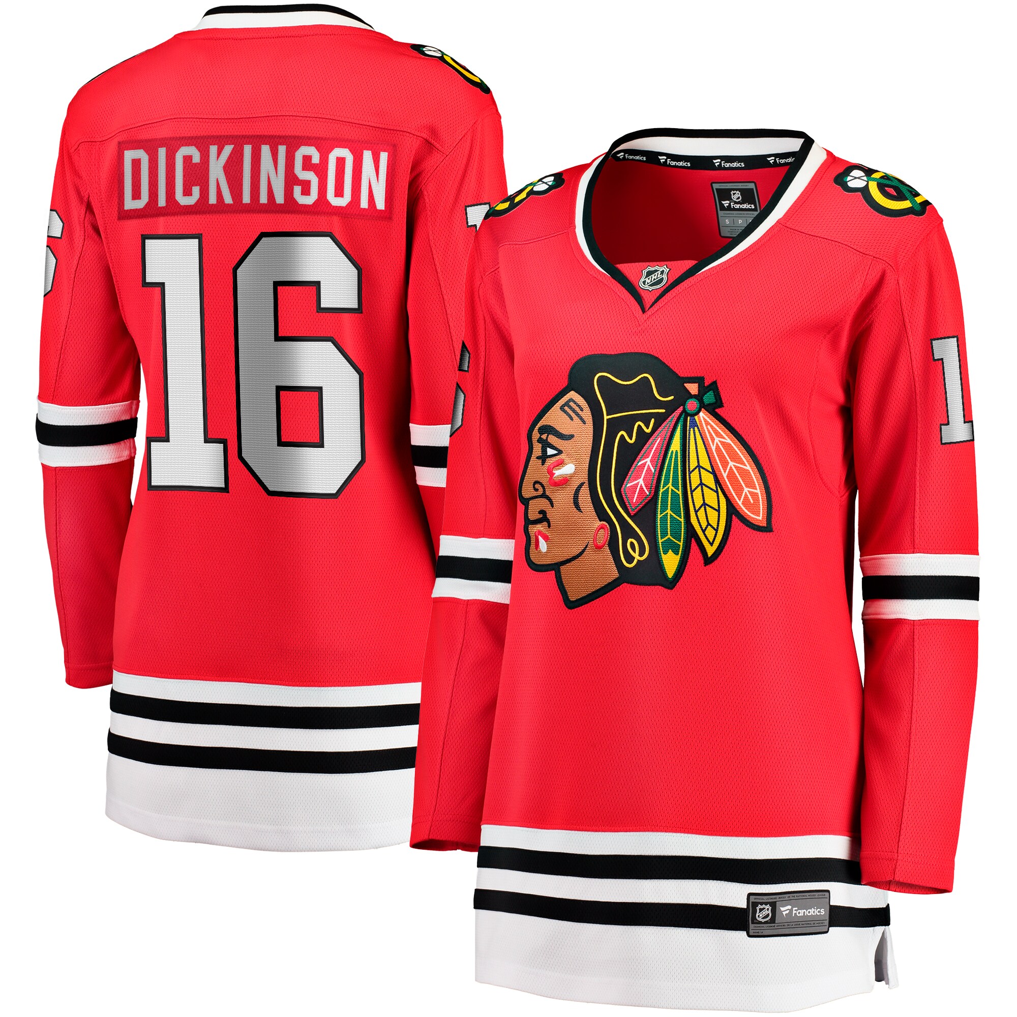 Jason Dickinson Chicago Blackhawks Fanatics Women's Home Breakaway Player Jersey - Red