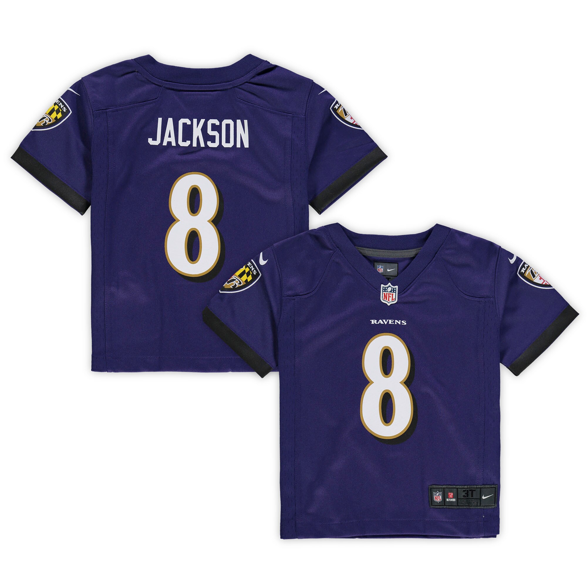 Lamar Jackson Baltimore Ravens  Toddler Game Jersey - Purple