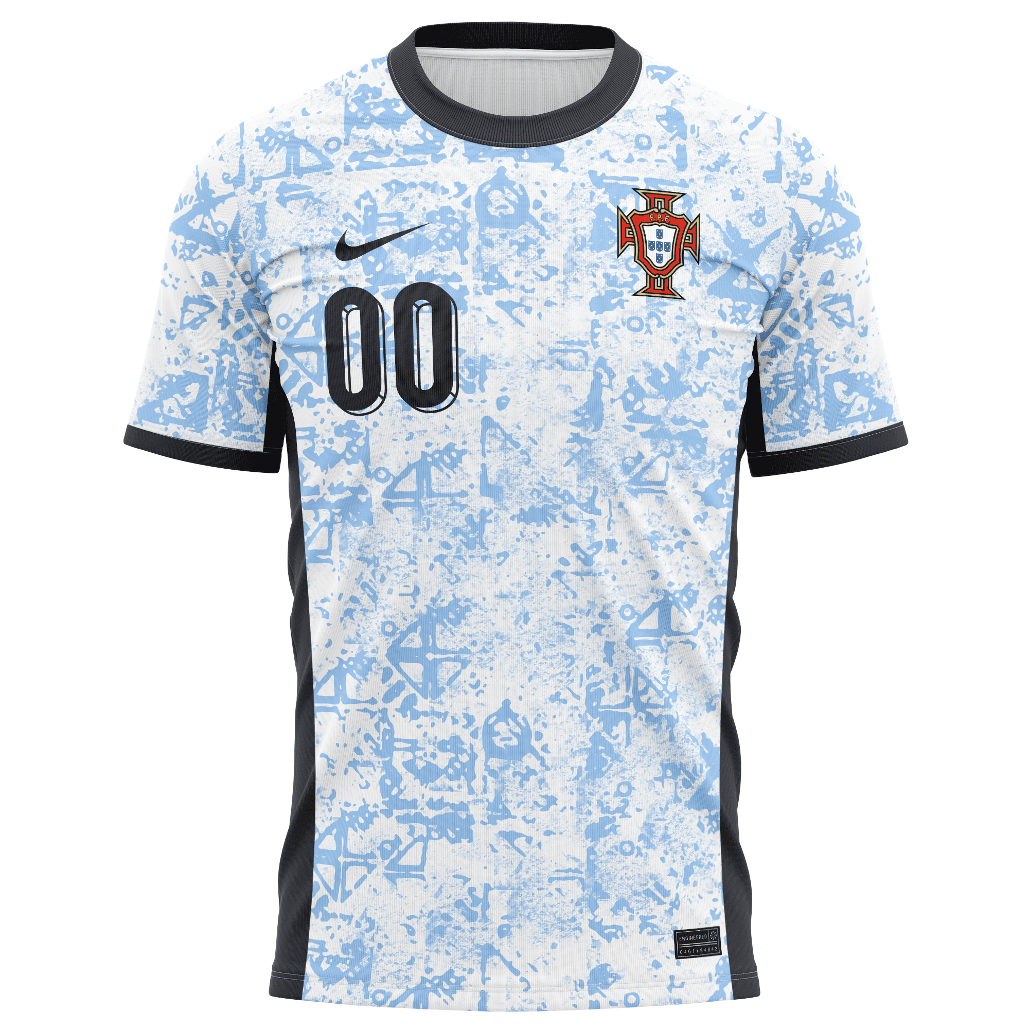 Portugal National Team 2024 Away Kits Custom AOP T-shirt - Cream