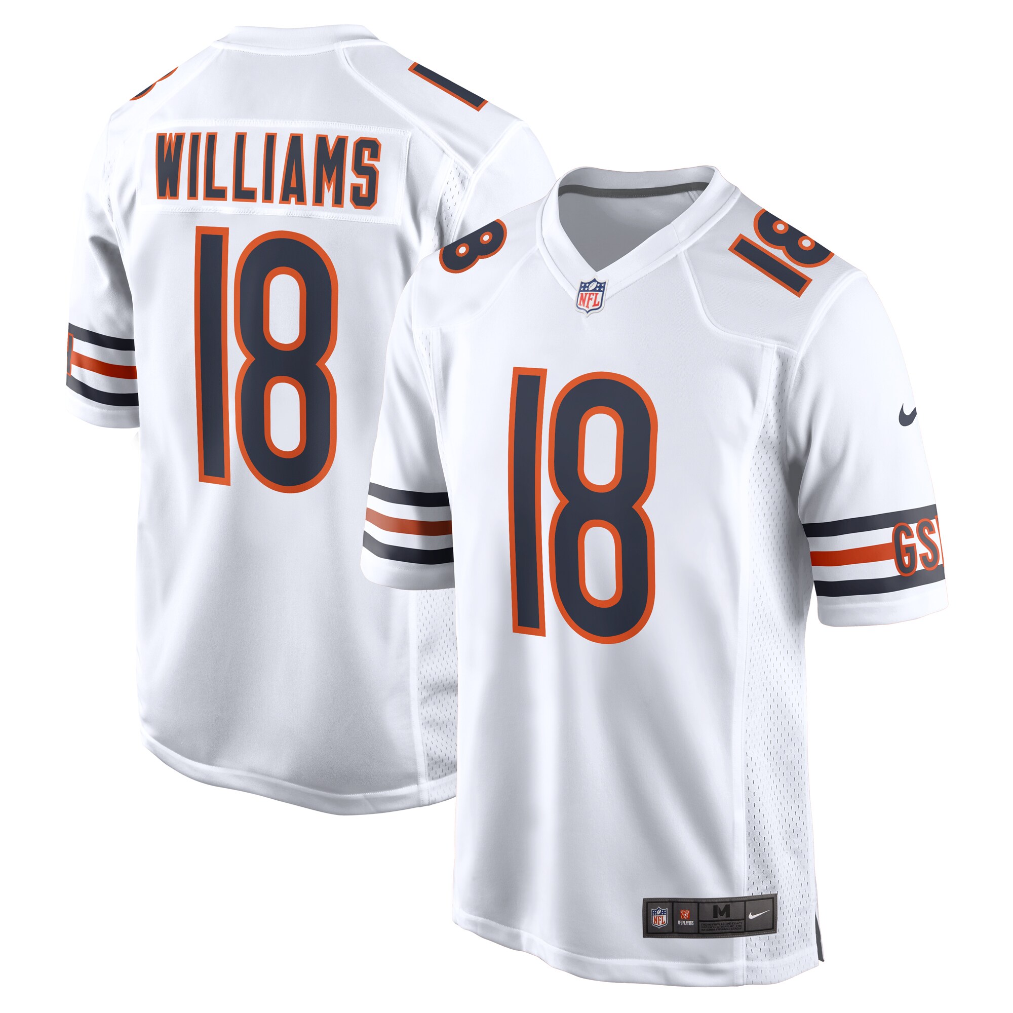 Caleb Williams Chicago Bears  2024 NFL Draft First Round Pick Player Game Jersey - White