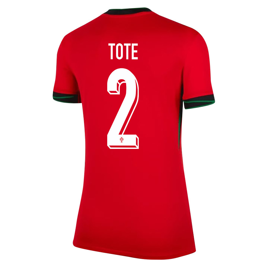 Tote Gomes 2 Portugal National Team 2024/25 Home WOMEN Jersey - Red