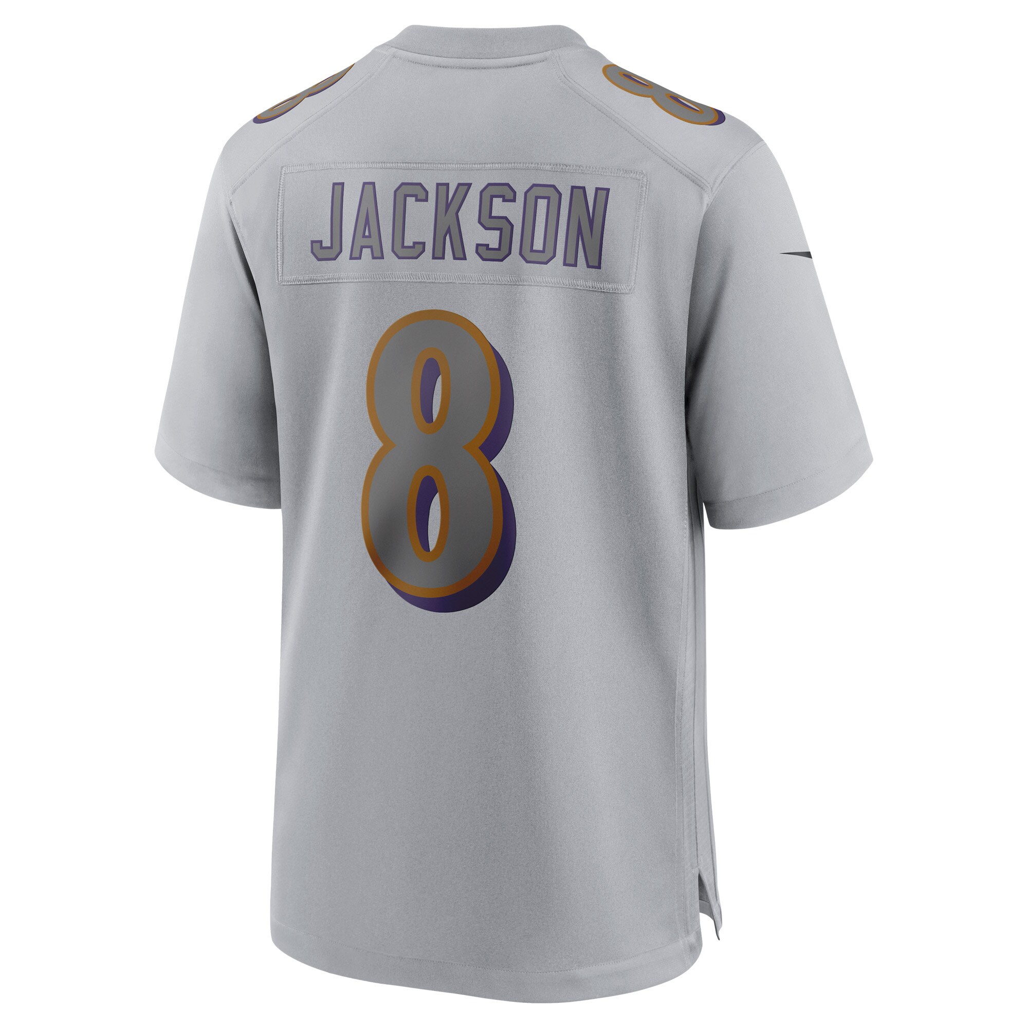 Lamar Jackson Baltimore Ravens  Atmosphere Fashion Game Jersey - Gray