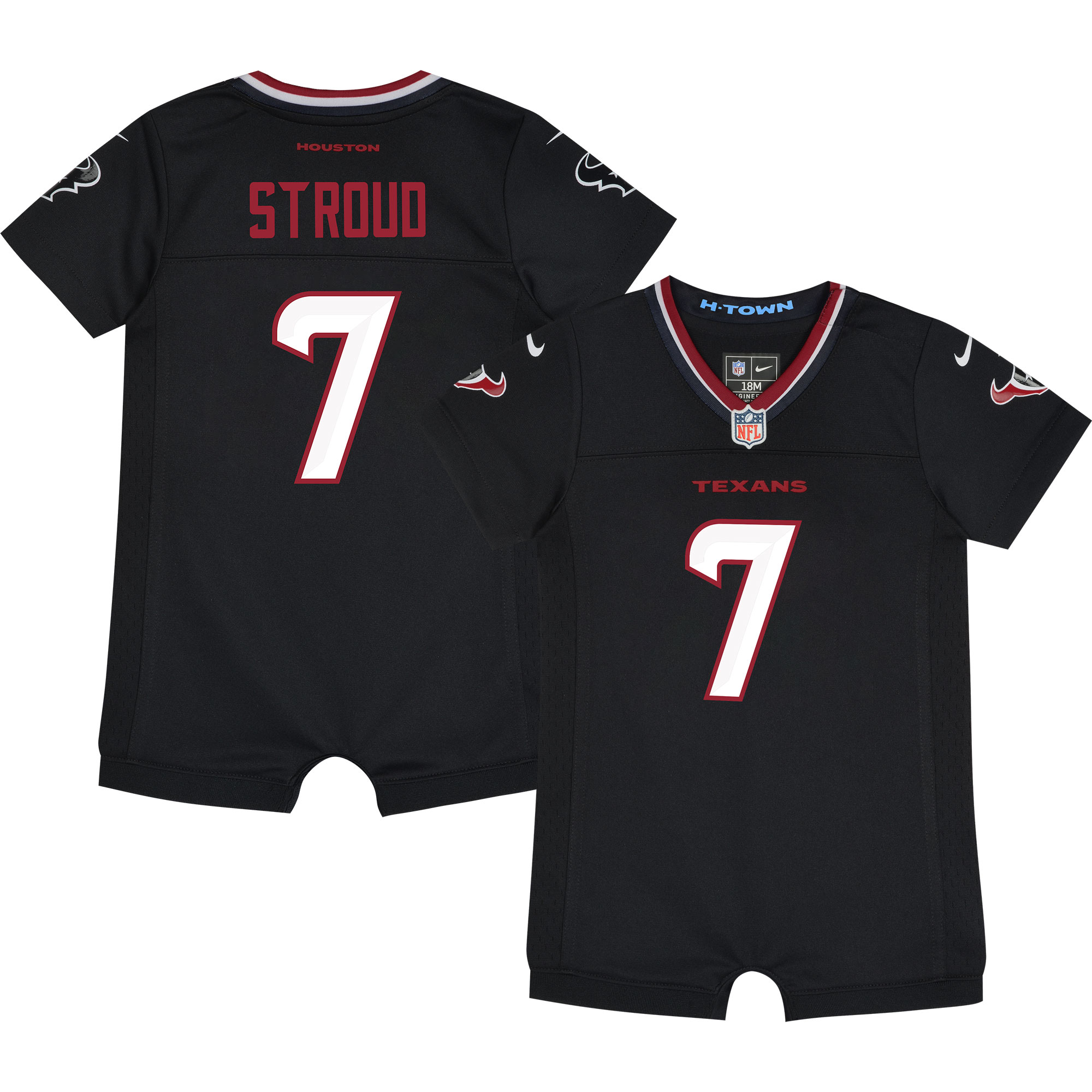 C.J. Stroud Houston Texans  Newborn & Infant Game Romper Jersey - Navy
