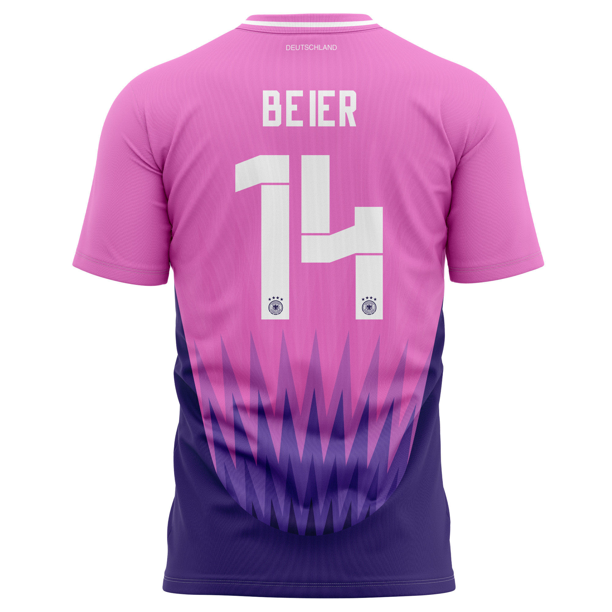 Maximilian Beier 14 Germany National Team 2024 Away Kits AOP T-shirt - Purple