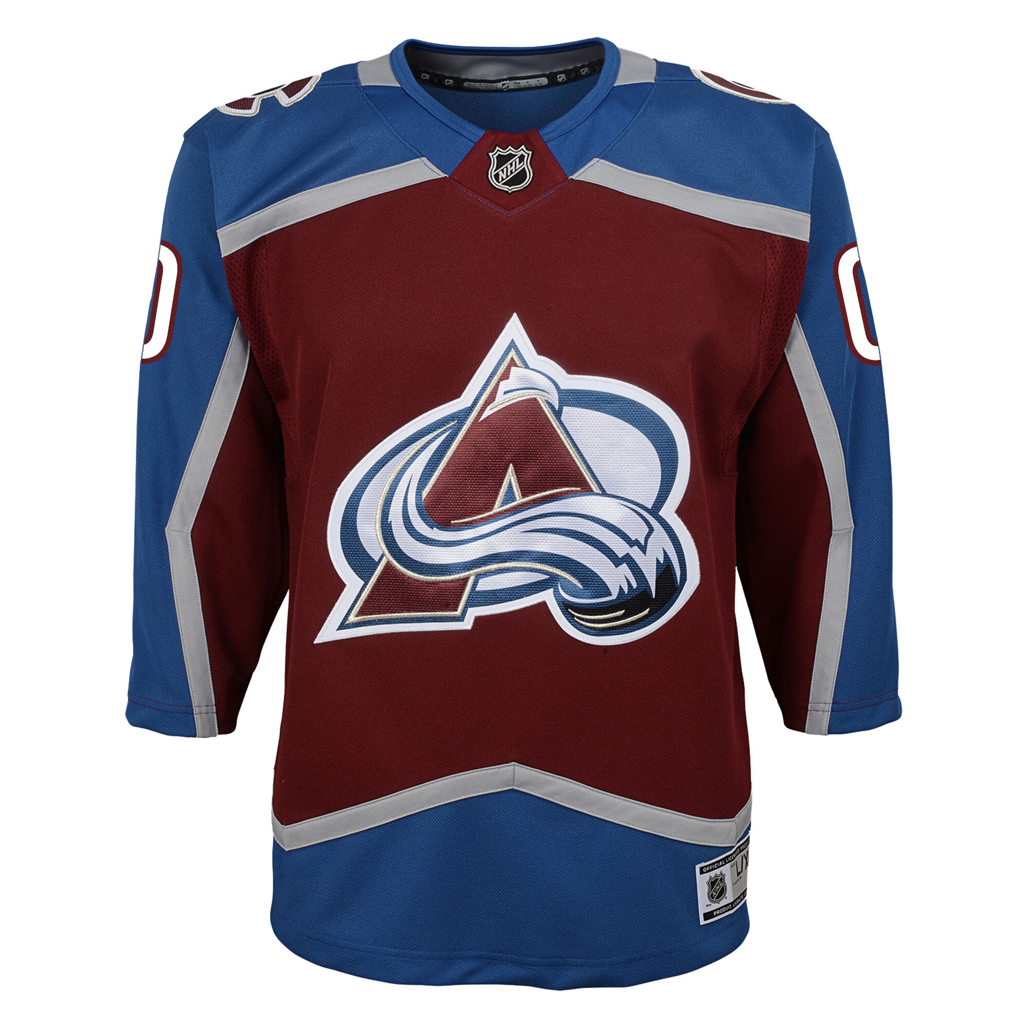 Colorado Avalanche Youth Home Premier Custom Jersey - Burgundy